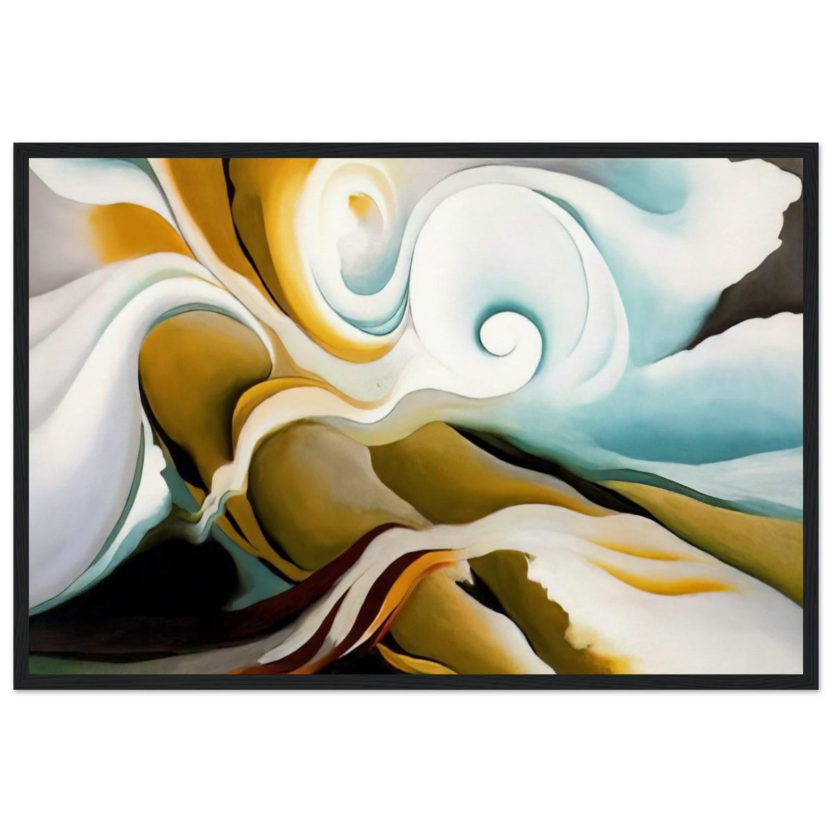 Nature Forms Gasp Framed Poster | Georgia O'Keeffe Framed Prints Wall Art | Georgia O Keeffe Prints