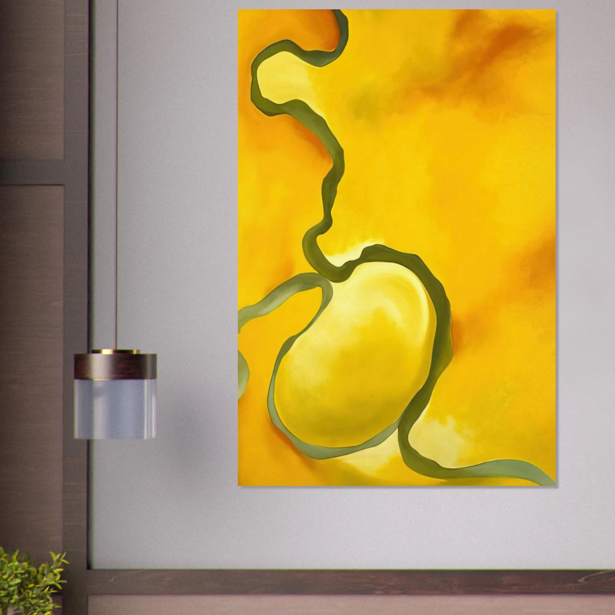 Green, Yellow and Orange Poster | Georgia O'Keeffe Poster | Georgia O Keeffe Prints