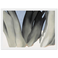 Bare Tree Trunks with Snow Framed Poster | Georgia O'Keeffe Framed Prints Wall Art | Georgia O Keeffe Prints