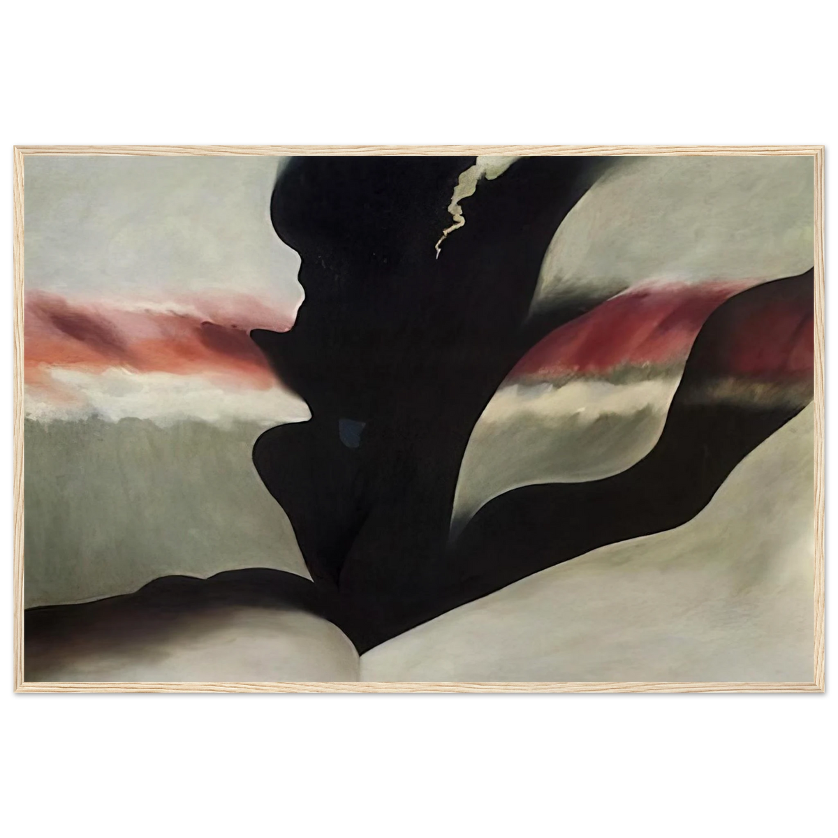 Black Place Green Framed Poster | Georgia O'Keeffe Framed Prints Wall Art | Georgia O Keeffe Prints