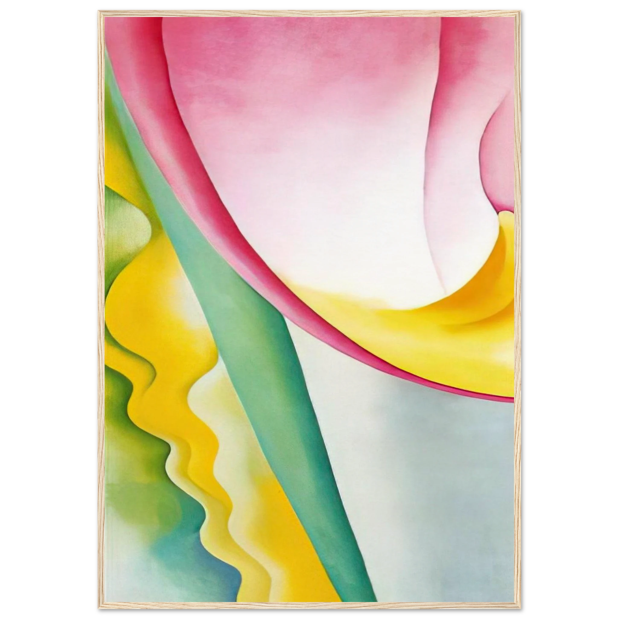 Abstraction No. 77  Tulip  Framed Poster | Georgia O'Keeffe Framed Prints Wall Art | Georgia O Keeffe Prints