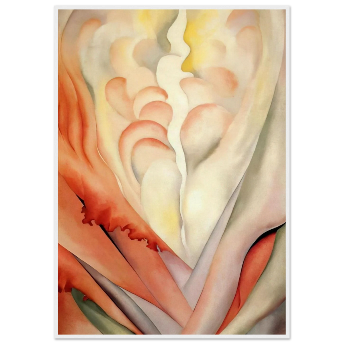 Flower Abstraction Framed Poster | Georgia O'Keeffe Framed Prints Wall Art | Georgia O Keeffe Prints