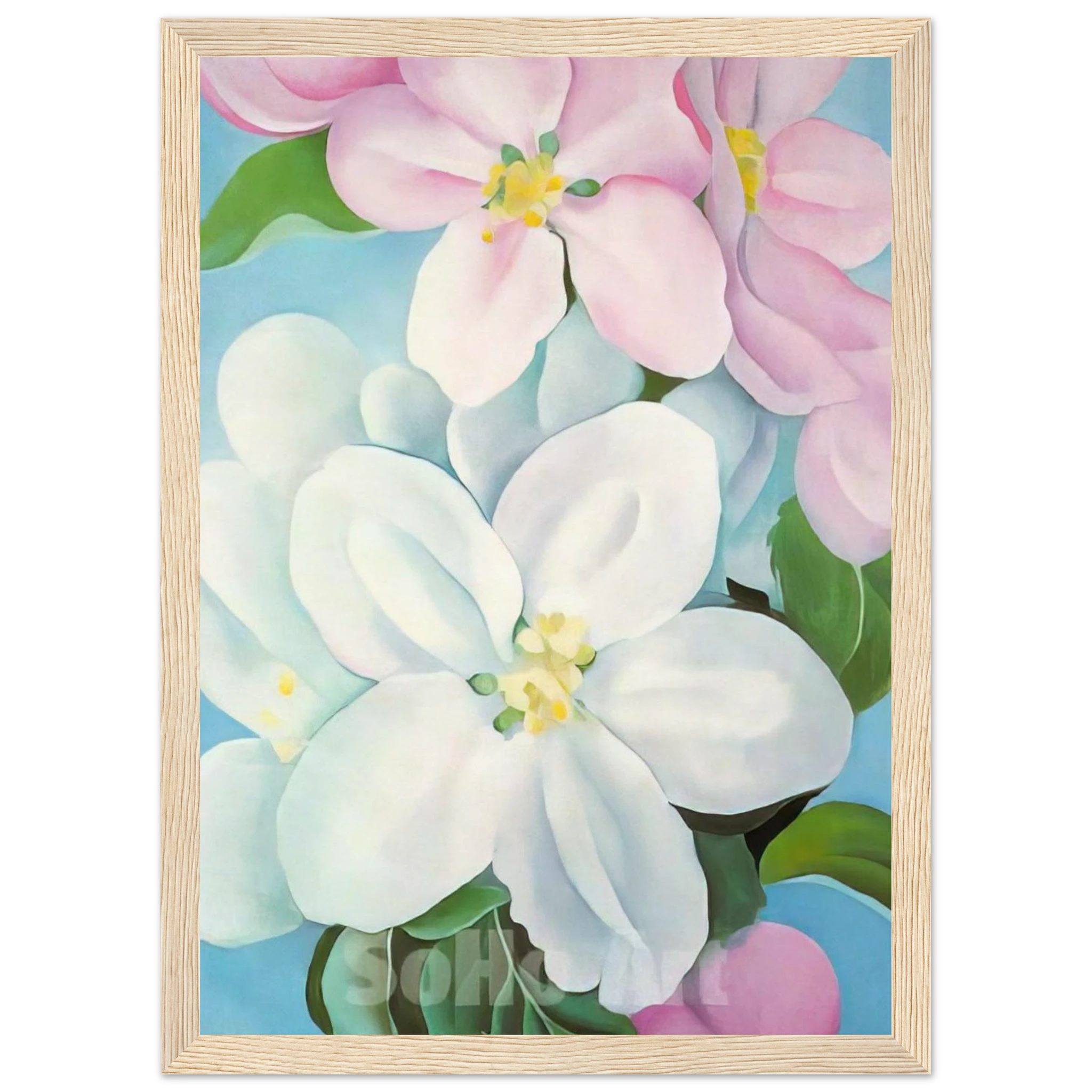 Apple Blossoms Framed Poster | Georgia O'Keeffe Framed Prints Wall Art | Georgia O Keeffe Prints