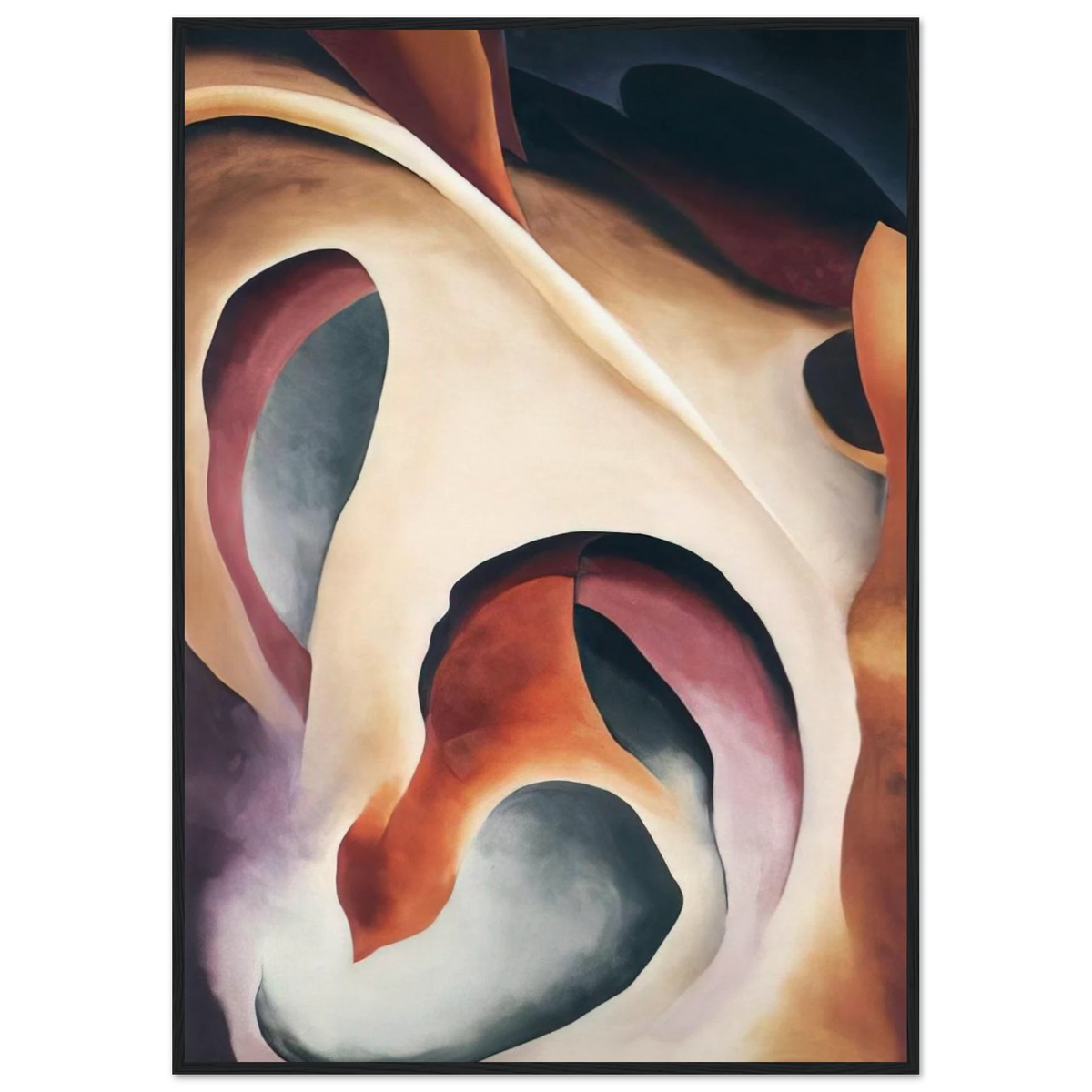 Leaf Motif 2 Framed Poster | Georgia O'Keeffe Framed Prints Wall Art | Georgia O Keeffe Prints