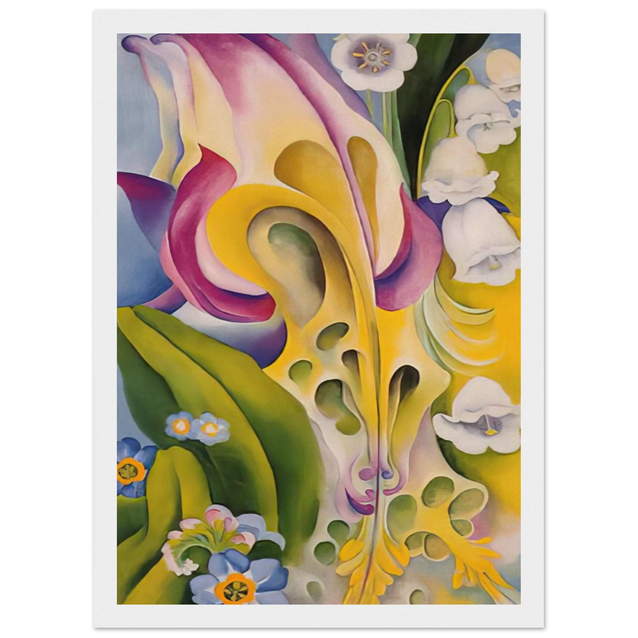From the Old Garden No 2 Framed Poster | Georgia O'Keeffe Framed Prints Wall Art | Georgia O Keeffe Prints