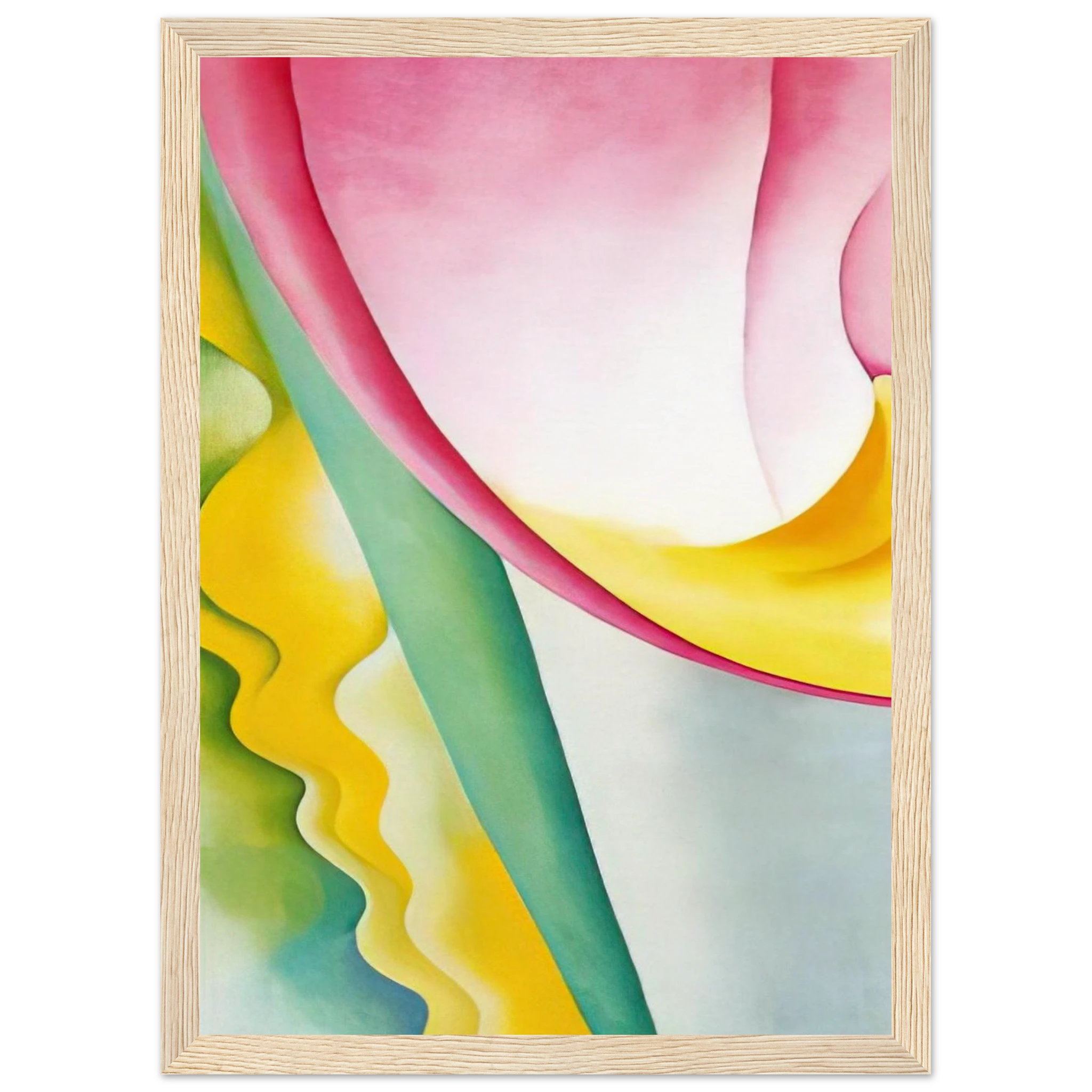 Abstraction No. 77  Tulip  Framed Poster | Georgia O'Keeffe Framed Prints Wall Art | Georgia O Keeffe Prints
