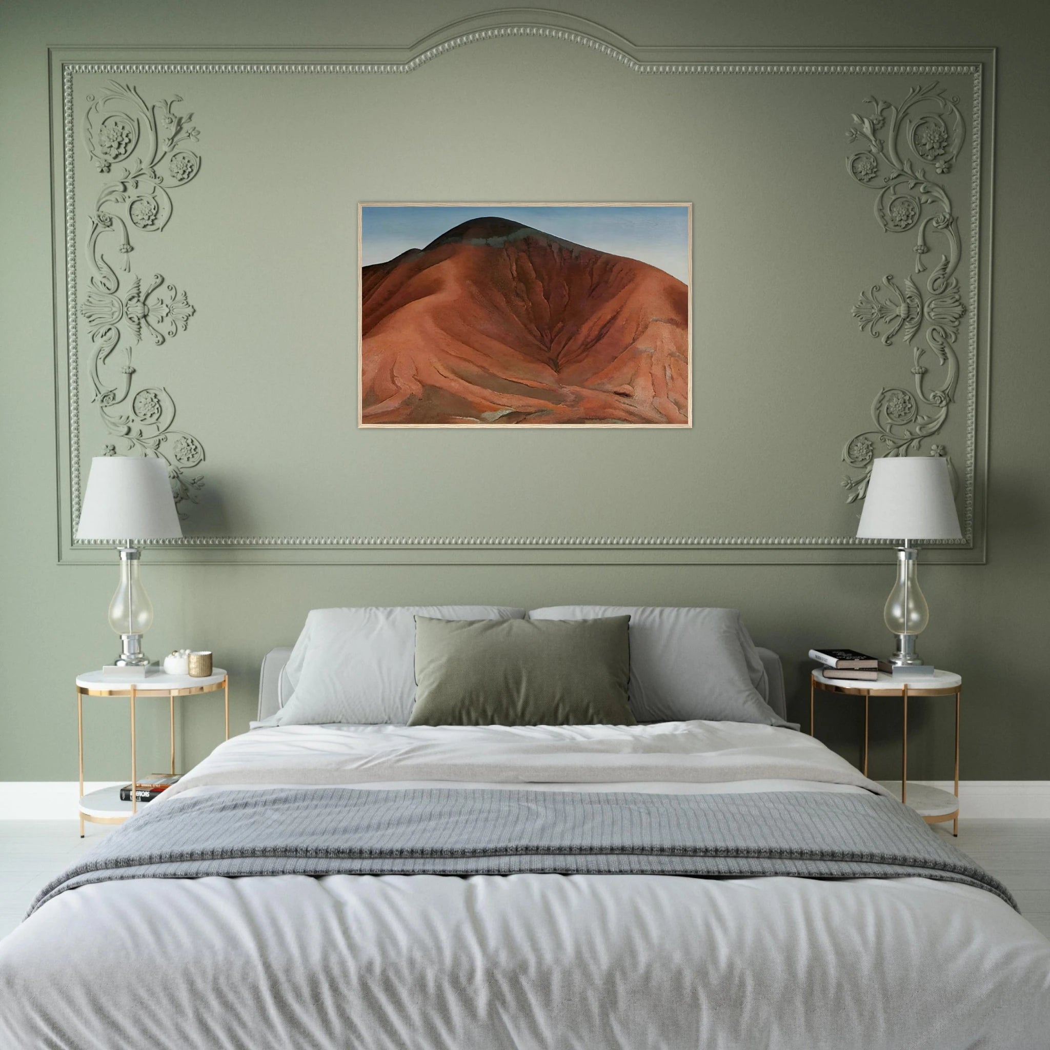 Small Purple Hills Framed Poster | Georgia O'Keeffe Framed Prints Wall Art | Georgia O Keeffe Prints