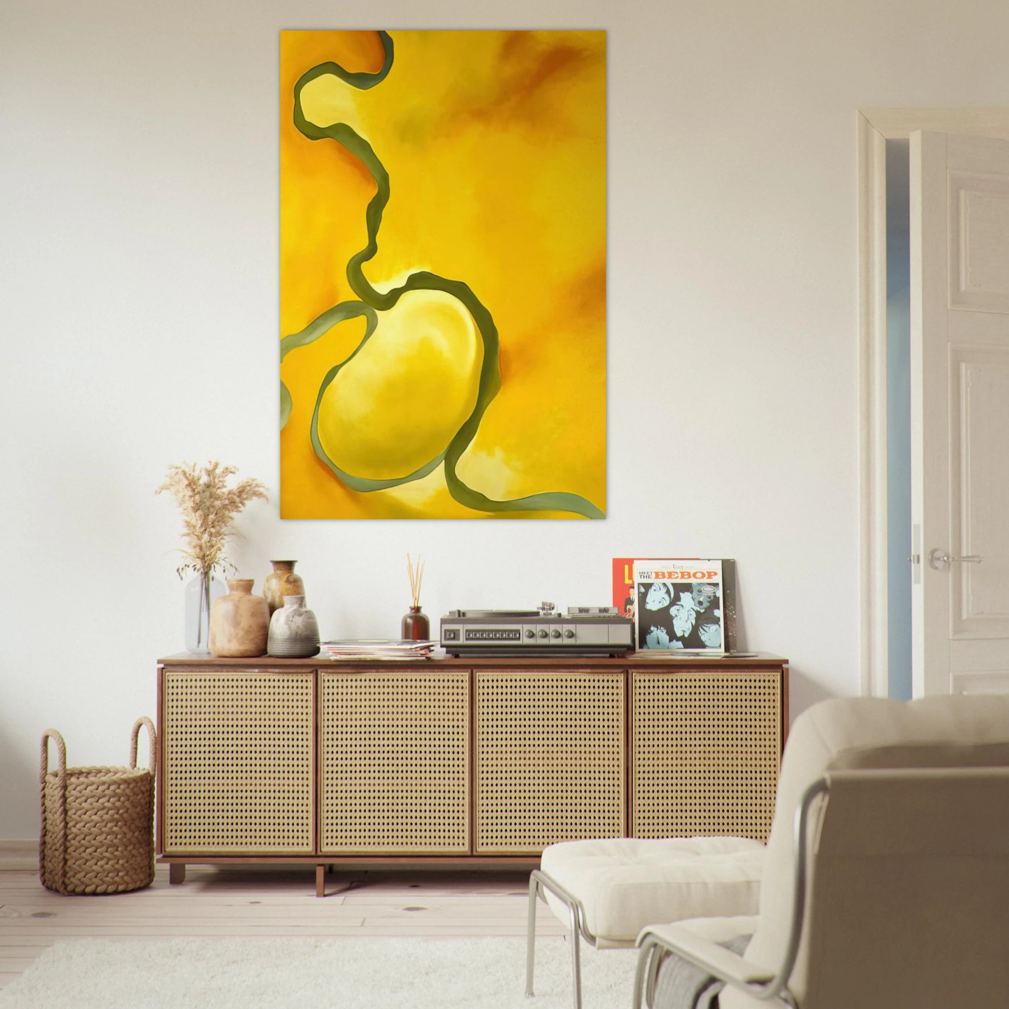 Green, Yellow and Orange Poster | Georgia O'Keeffe Poster | Georgia O Keeffe Prints