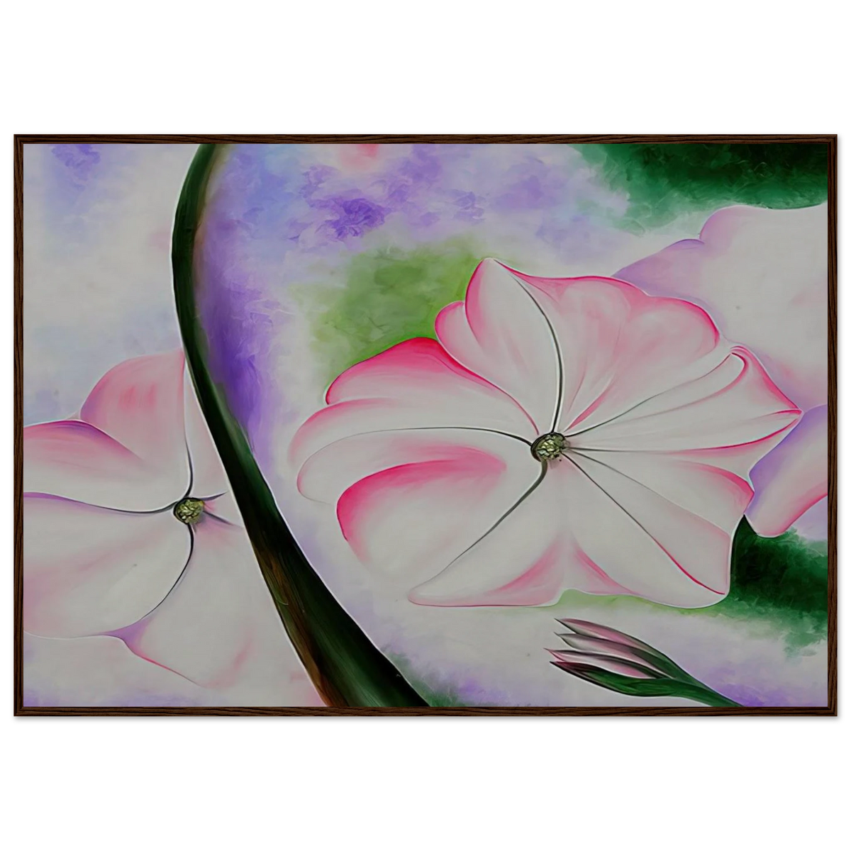 Petunia No. 2 Framed Poster | Georgia O'Keeffe Framed Prints Wall Art | Georgia O Keeffe Prints