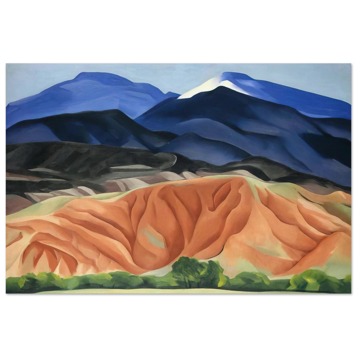 Black Mesa Landscape, New Mexico - Out Back of Mary`s II Poster | Georgia O'Keeffe Poster | Georgia O Keeffe Prints