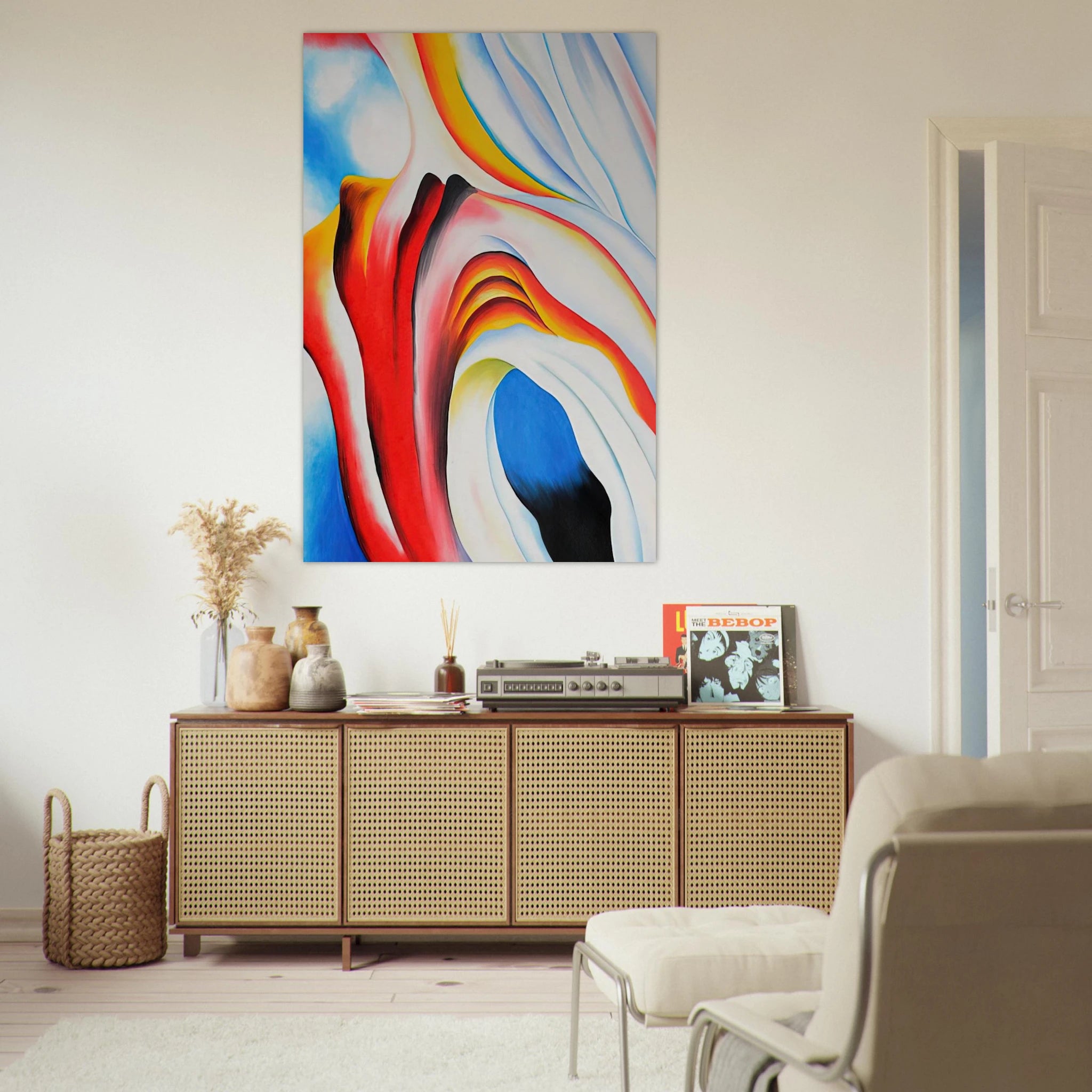 Music Pink and Blue Poster | Georgia O'Keeffe Poster | Georgia O Keeffe Prints