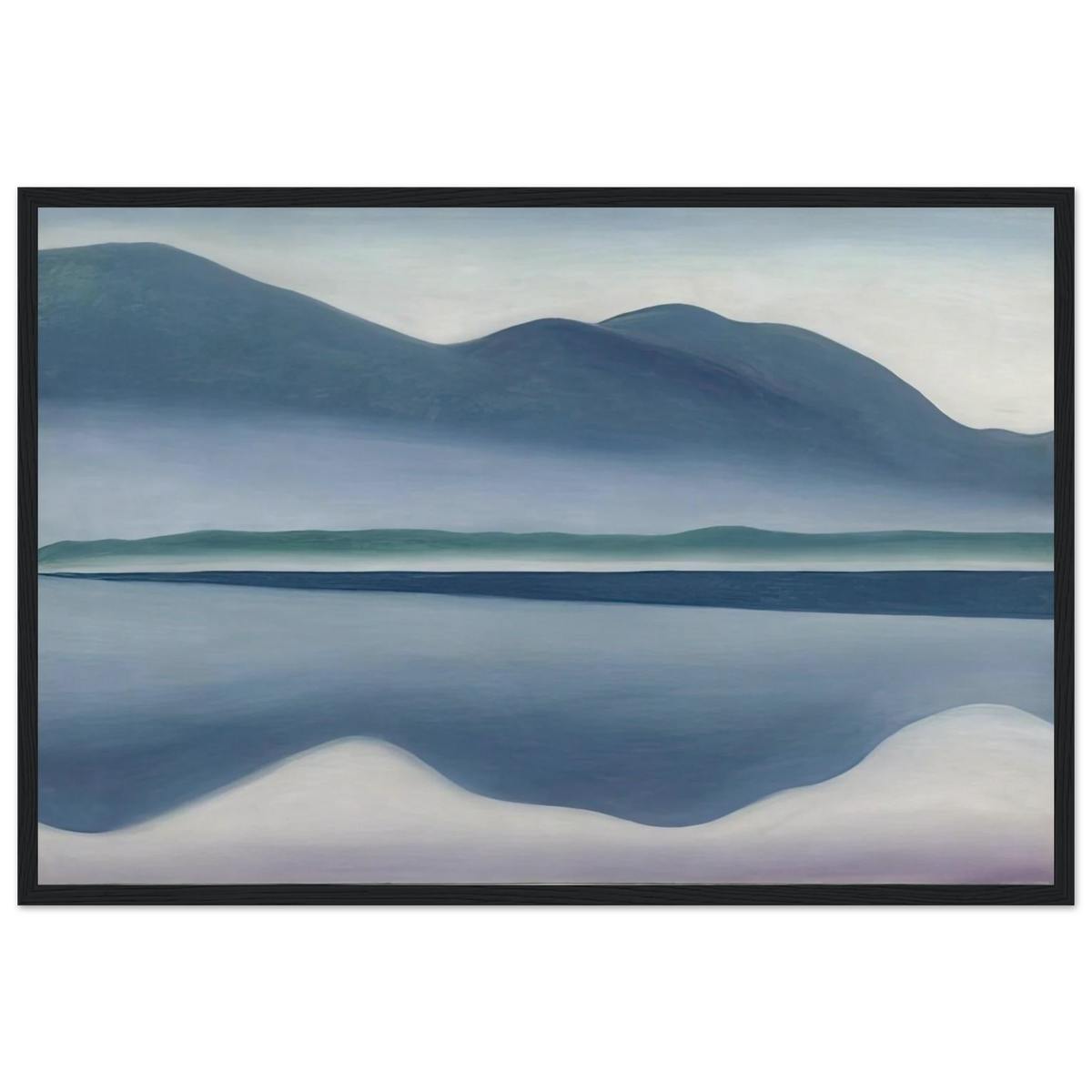 Lake George  formerly Reflection Seascape  Framed Poster | Georgia O'Keeffe Framed Prints Wall Art | Georgia O Keeffe Prints