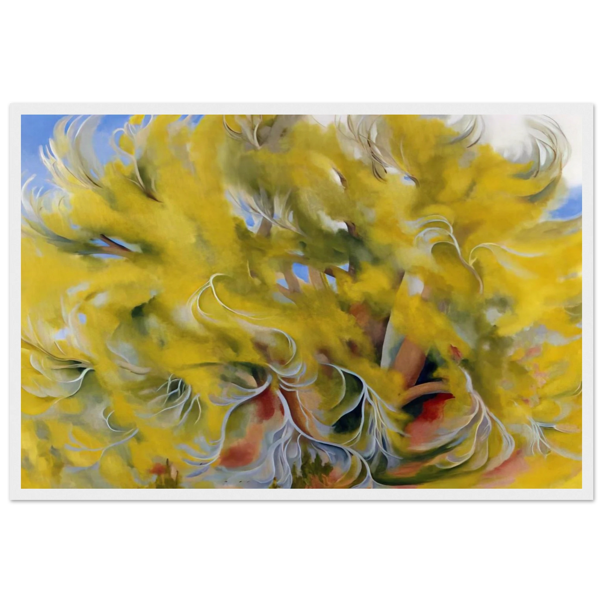 Cottonwood Tree in Spring Framed Poster | Georgia O'Keeffe Framed Prints Wall Art | Georgia O Keeffe Prints