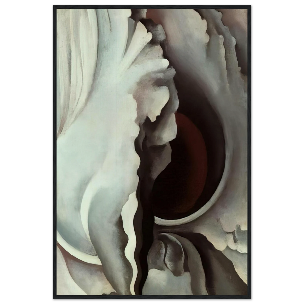 Black Iris Framed Poster | Georgia O'Keeffe Framed Prints Wall Art | Georgia O Keeffe Prints