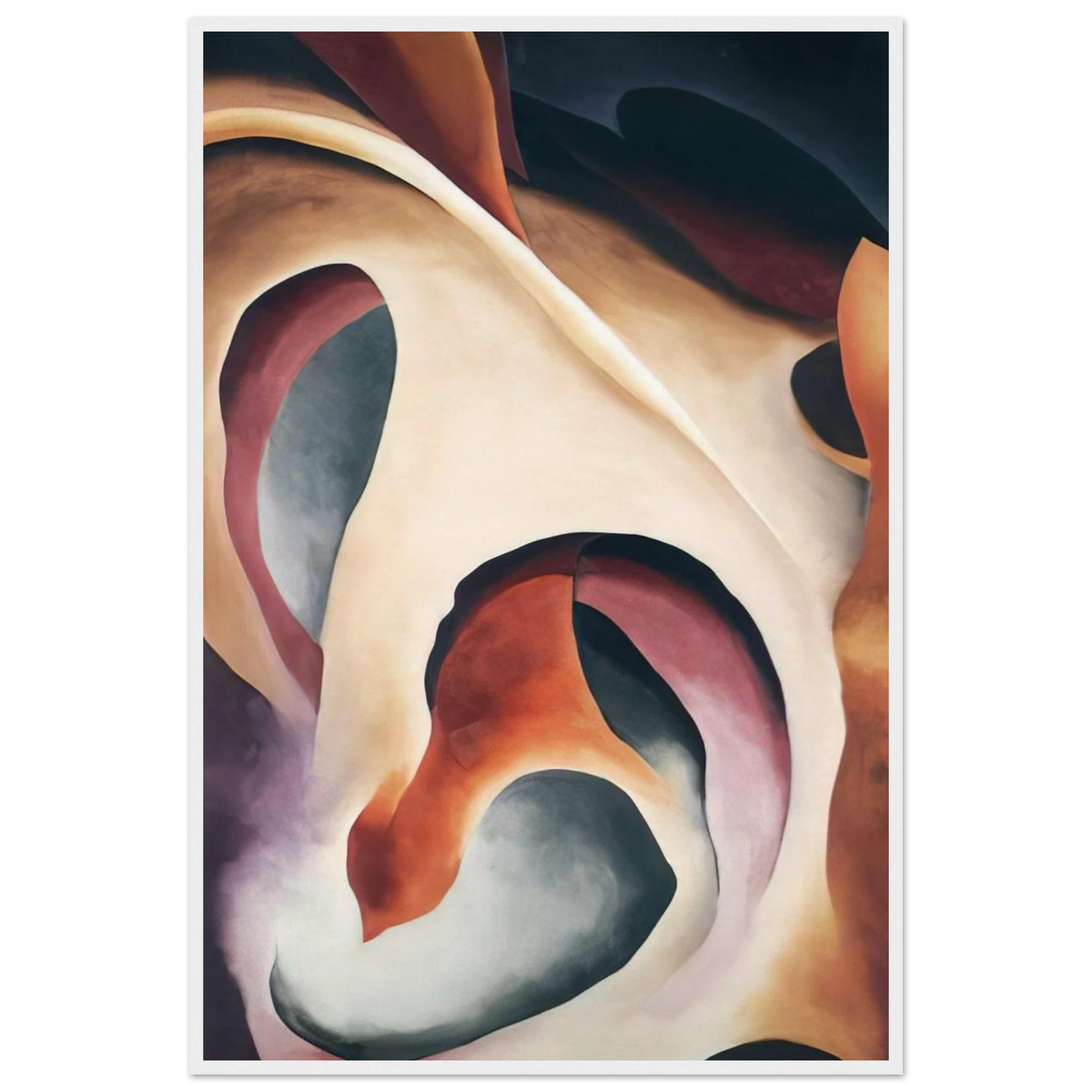 Leaf Motif 2 Framed Poster | Georgia O'Keeffe Framed Prints Wall Art | Georgia O Keeffe Prints