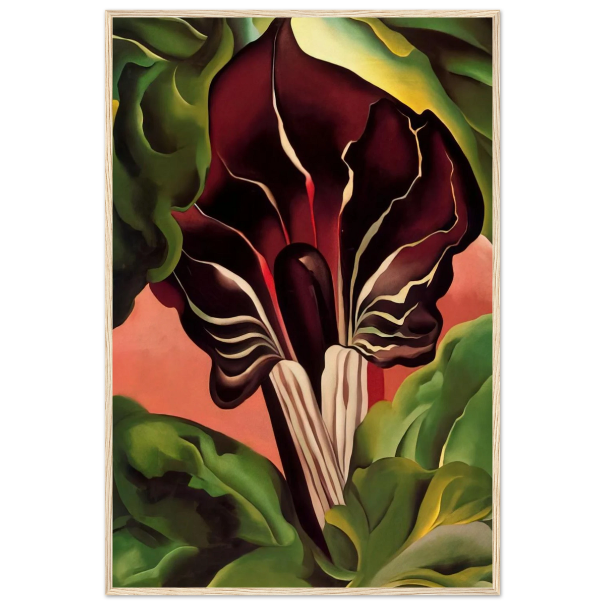 Jack-in-the-Pulpit II Framed Poster | Georgia O'Keeffe Framed Prints Wall Art | Georgia O Keeffe Prints