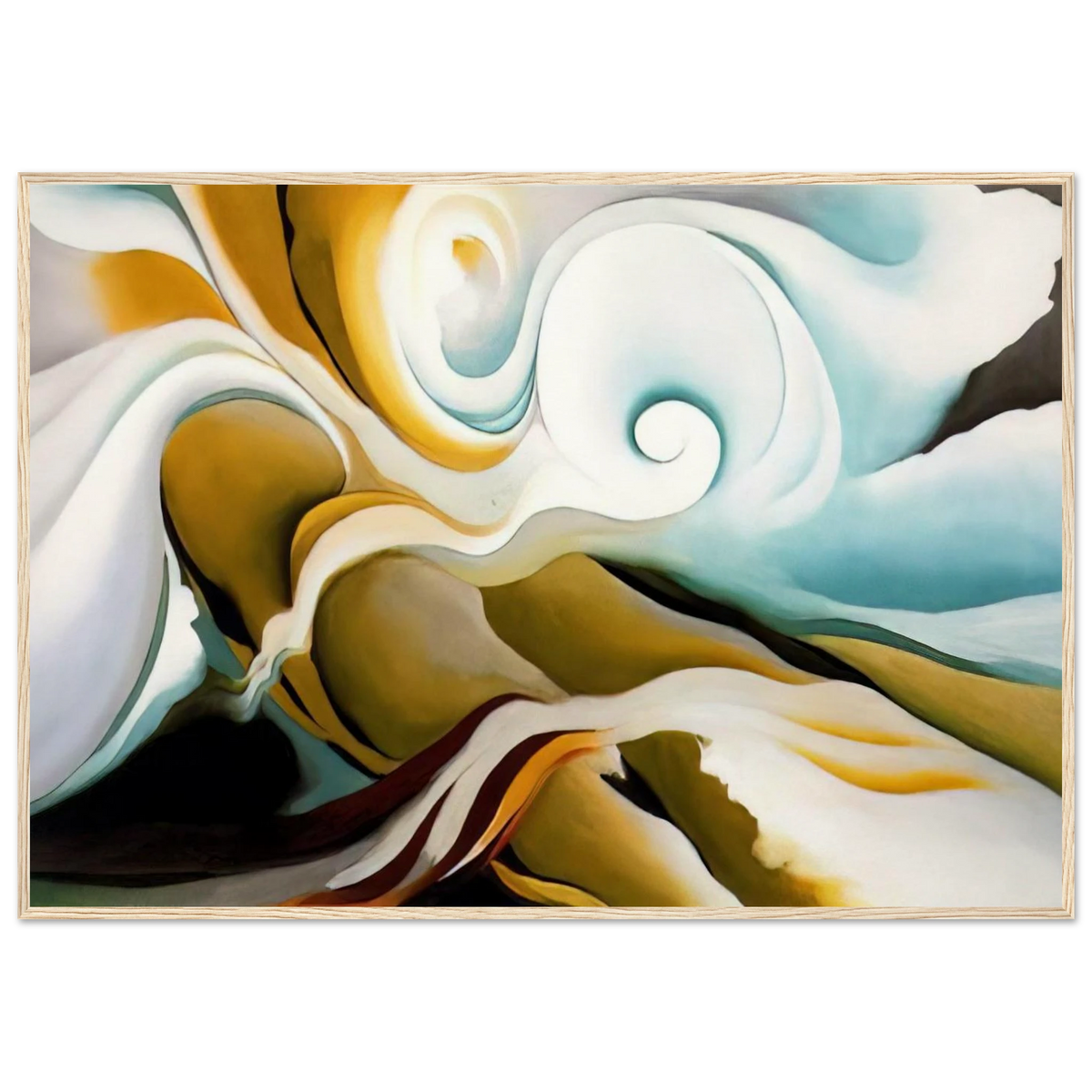 Nature Forms Gasp Framed Poster | Georgia O'Keeffe Framed Prints Wall Art | Georgia O Keeffe Prints