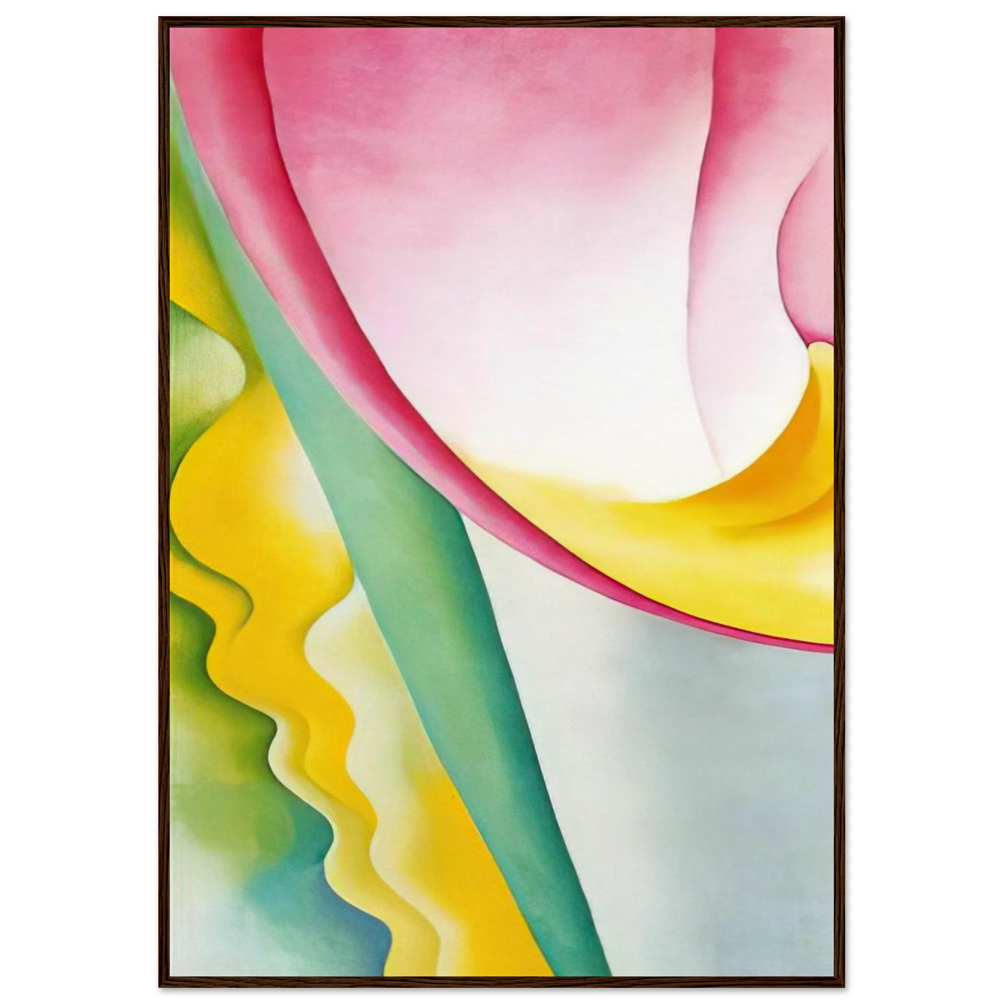 Abstraction No. 77  Tulip  Framed Poster | Georgia O'Keeffe Framed Prints Wall Art | Georgia O Keeffe Prints