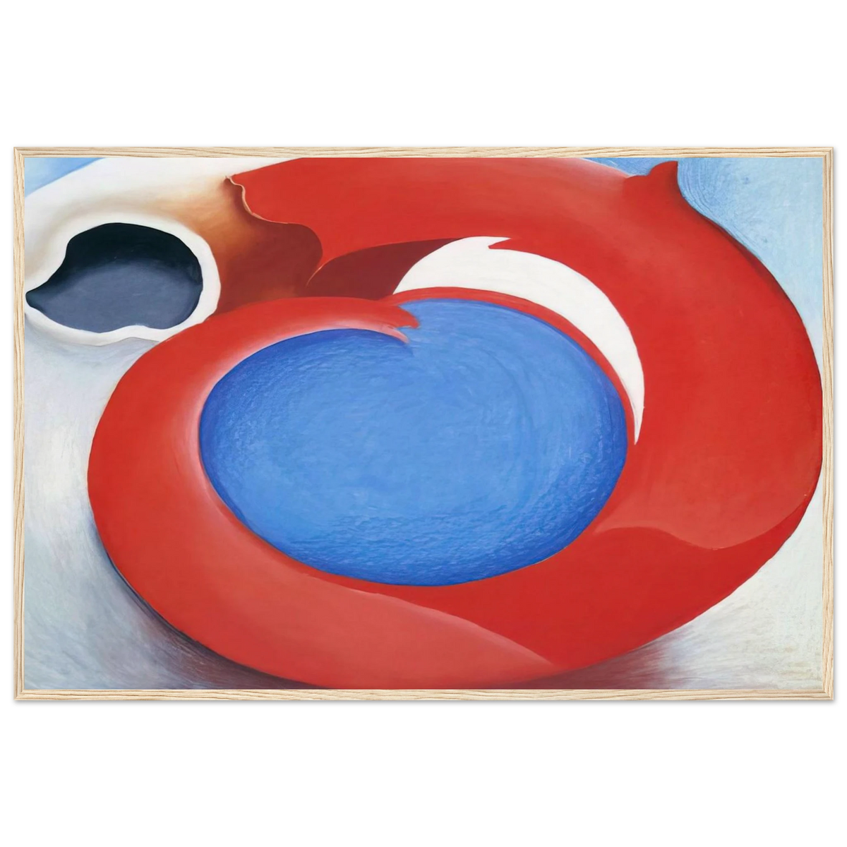 Goat's Horn With Red Framed Poster | Georgia O'Keeffe Framed Prints Wall Art | Georgia O Keeffe Prints