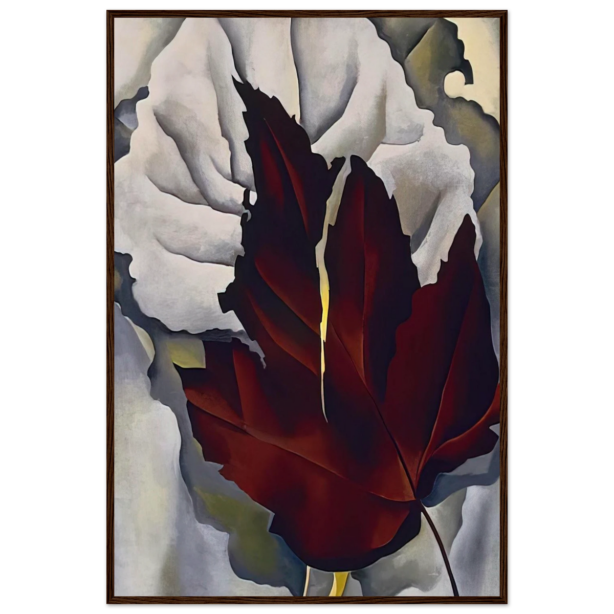 Pattern of Leaves Framed Poster | Georgia O'Keeffe Framed Prints Wall Art | Georgia O Keeffe Prints