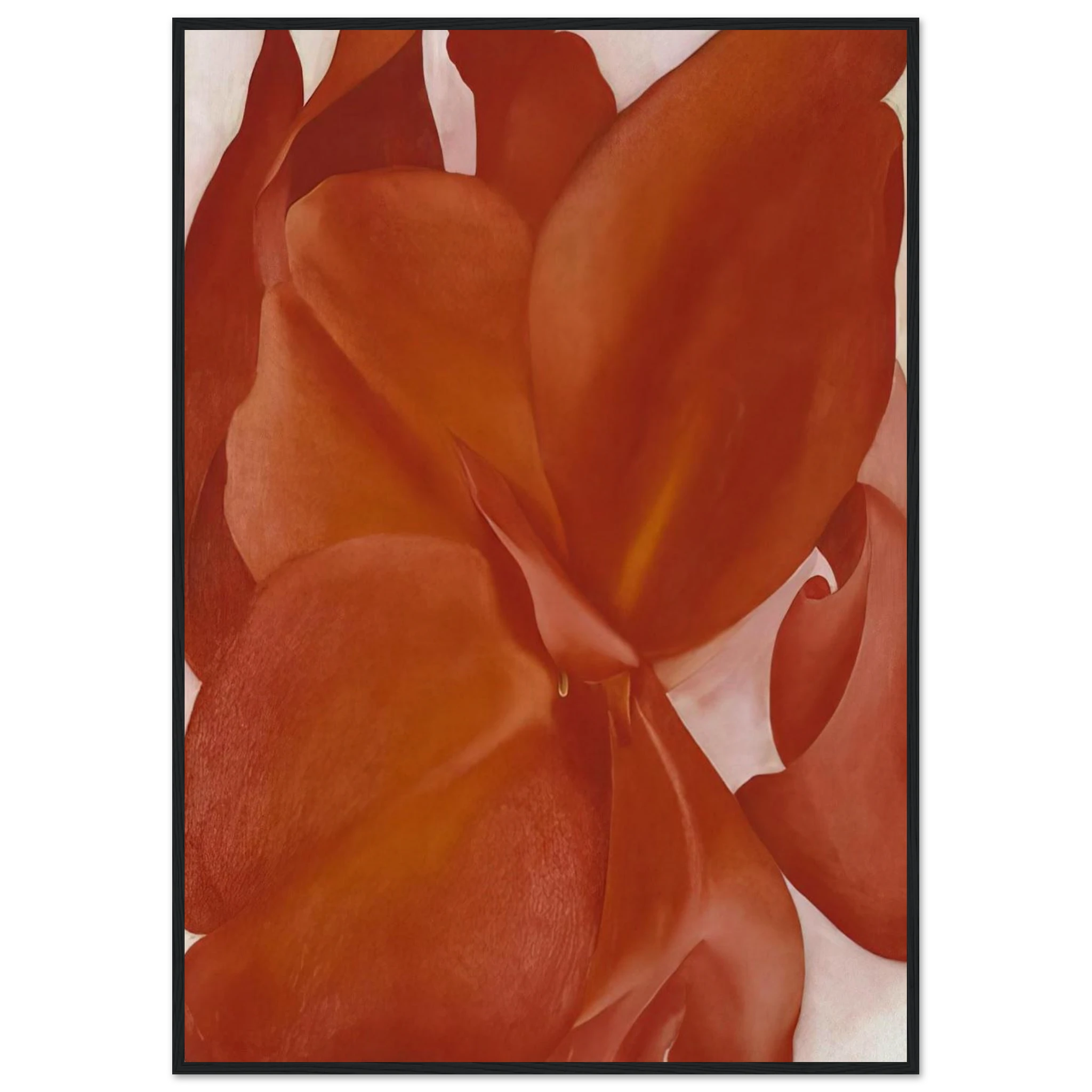 Red Cannas Framed Poster | Georgia O'Keeffe Framed Prints Wall Art | Georgia O Keeffe Prints