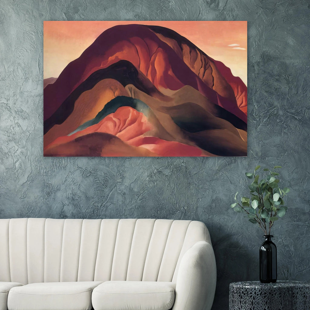 Rust Red Hills Poster | Georgia O'Keeffe Poster | Georgia O Keeffe Prints