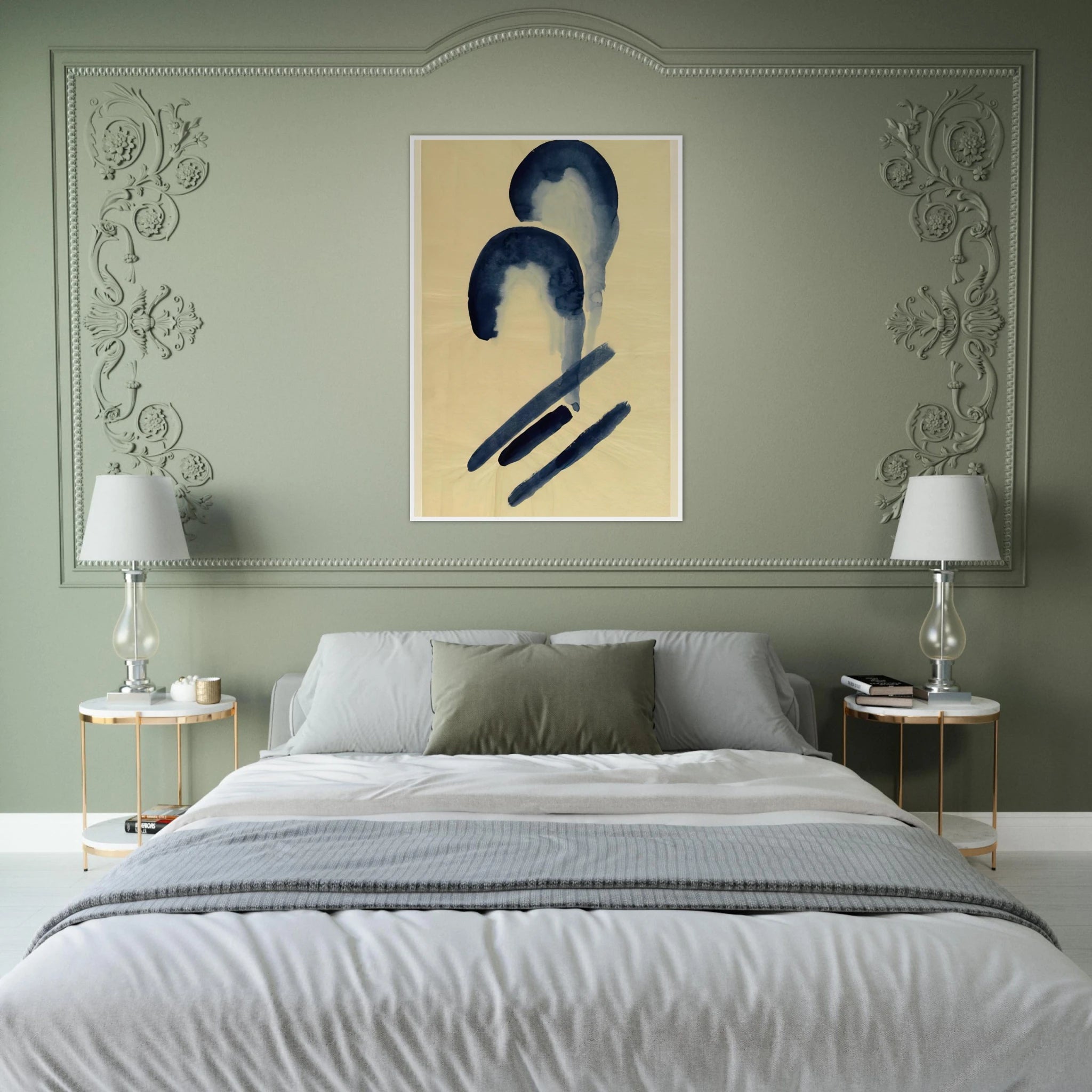 Blue-04 Framed Poster | Georgia O'Keeffe Framed Prints Wall Art | Georgia O Keeffe Prints