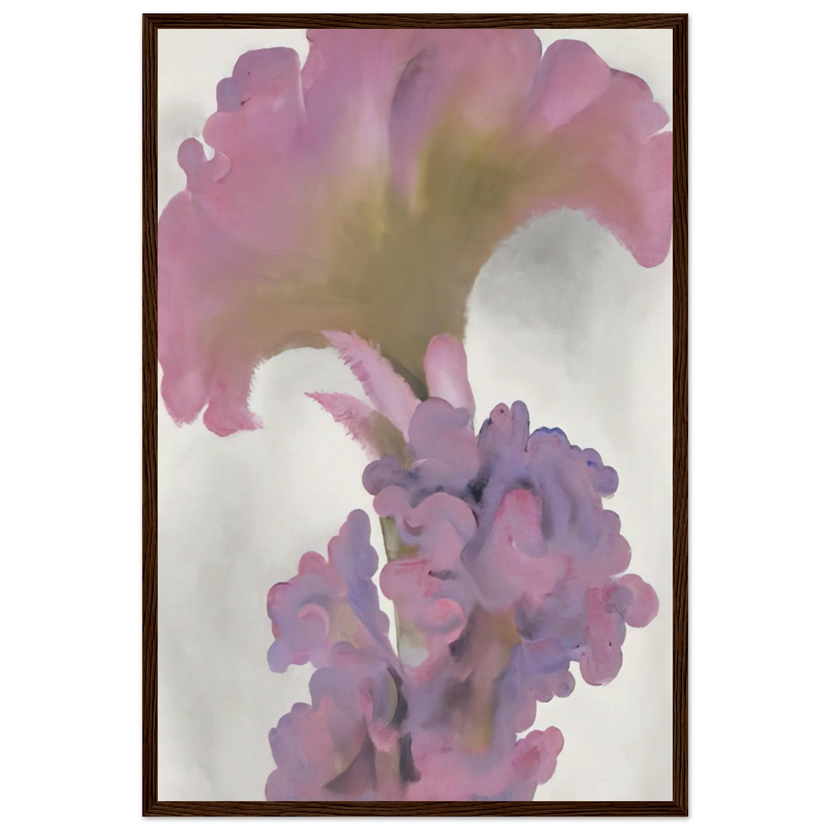 Coxcomb Framed Poster | Georgia O'Keeffe Framed Prints Wall Art | Georgia O Keeffe Prints