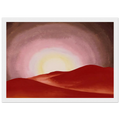 Red Hills, Lake George Framed Poster | Georgia O'Keeffe Framed Prints Wall Art | Georgia O Keeffe Prints