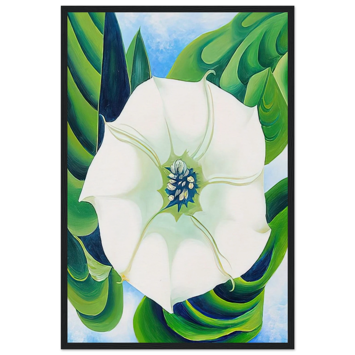 Jimson Weed Framed Poster | Georgia O'Keeffe Framed Prints Wall Art | Georgia O Keeffe Prints