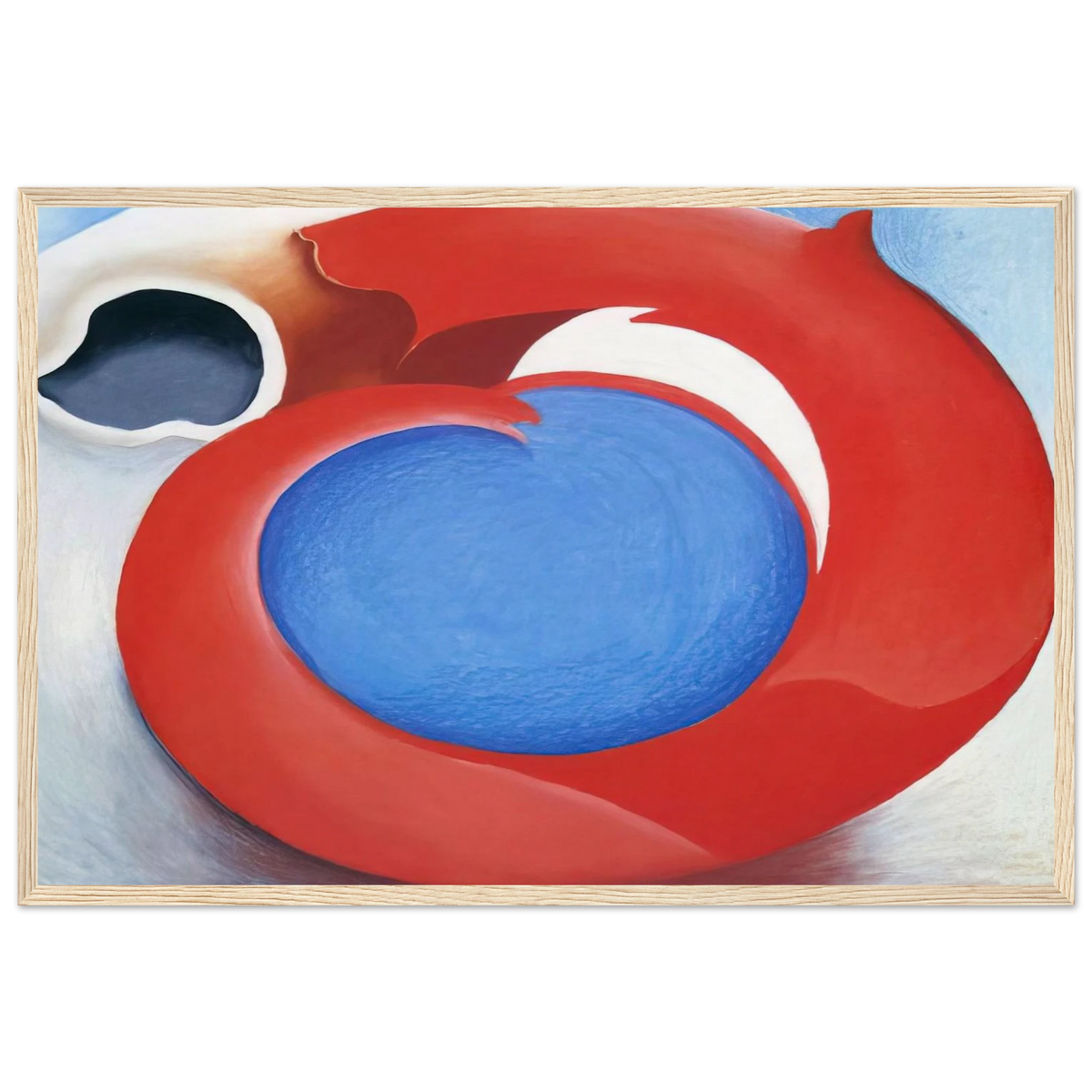 Goat's Horn With Red Framed Poster | Georgia O'Keeffe Framed Prints Wall Art | Georgia O Keeffe Prints
