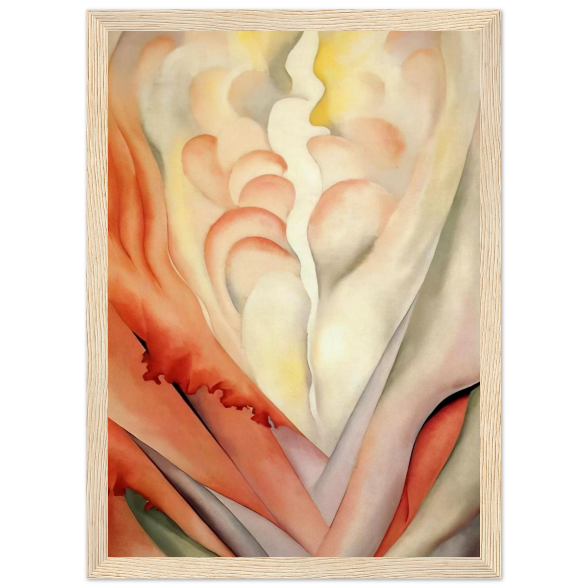 Flower Abstraction Framed Poster | Georgia O'Keeffe Framed Prints Wall Art | Georgia O Keeffe Prints