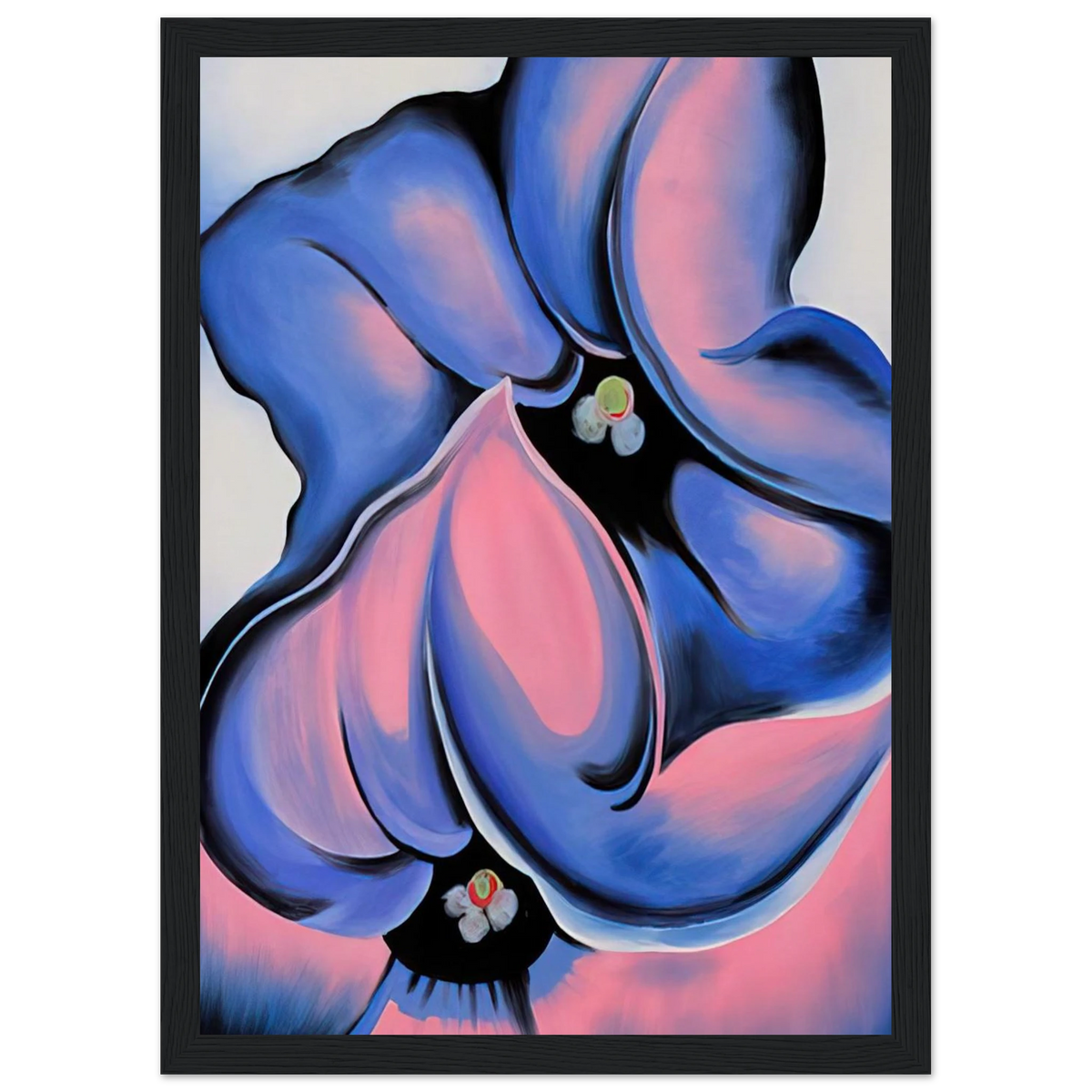 Purple Petunia Framed Poster | Georgia O'Keeffe Framed Prints Wall Art | Georgia O Keeffe Prints