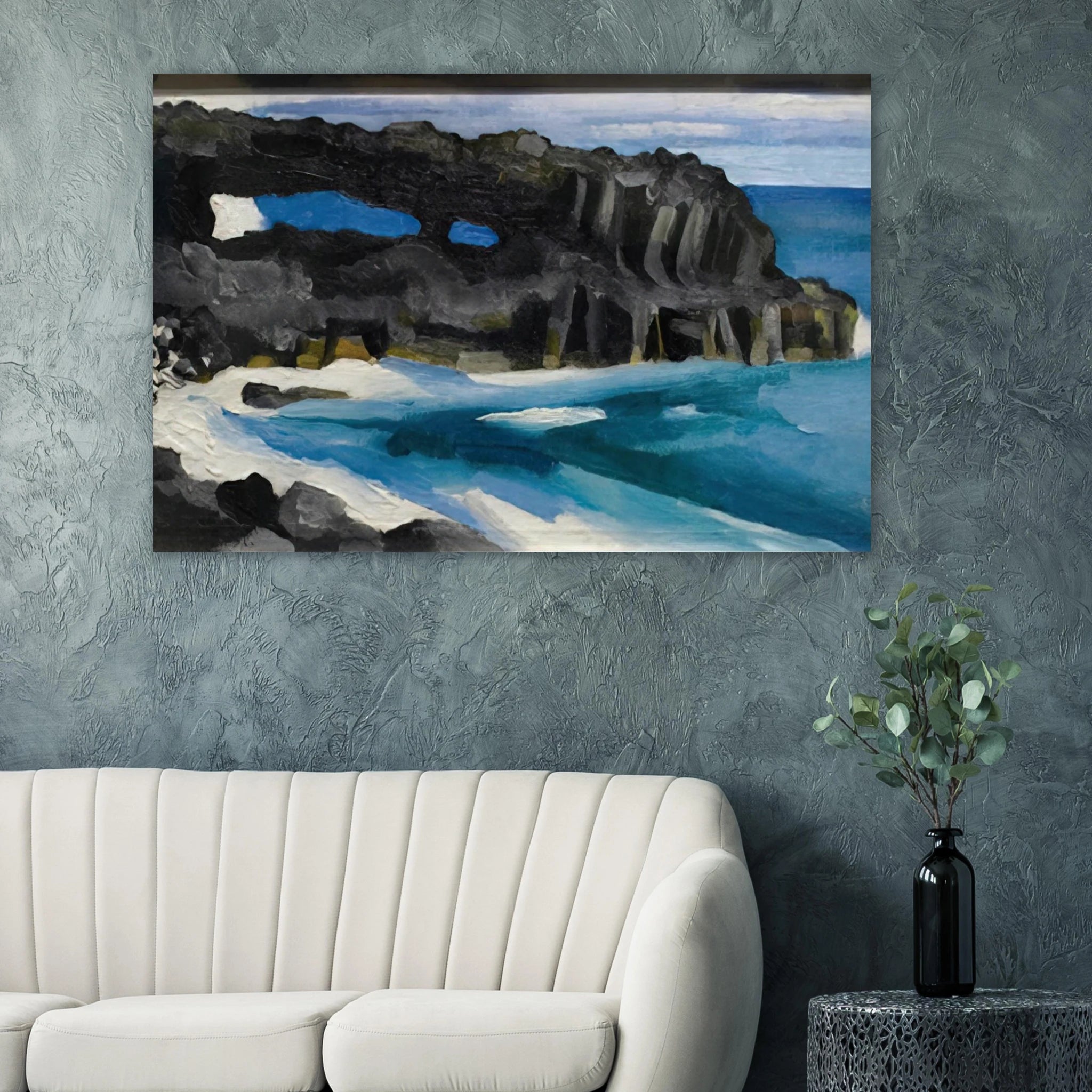 Black Lava Bridge, Hana Coast-No. II Poster | Georgia O'Keeffe Poster | Georgia O Keeffe Prints