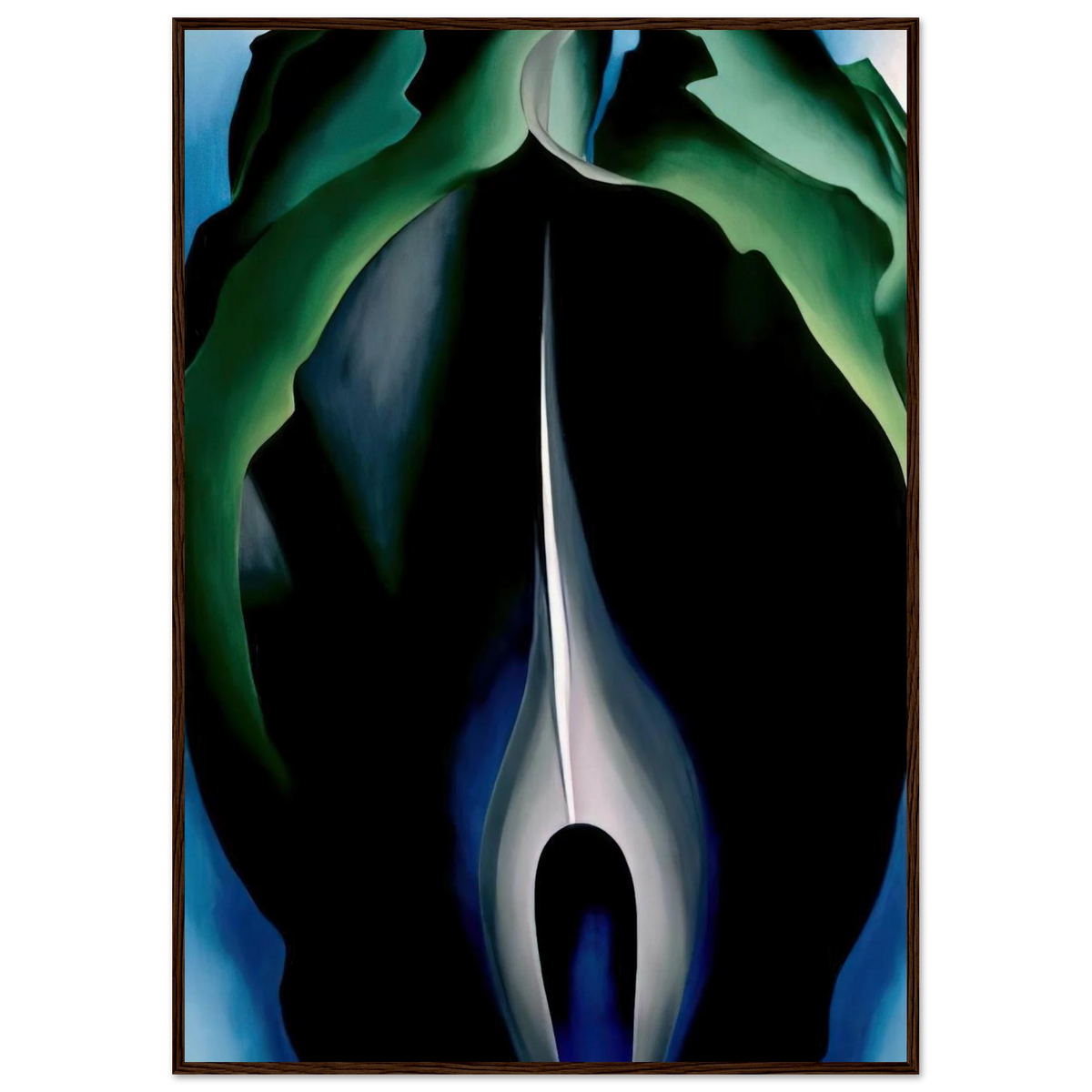 Jack-in-the-Pulpit No. IV Framed Poster | Georgia O'Keeffe Framed Prints Wall Art | Georgia O Keeffe Prints