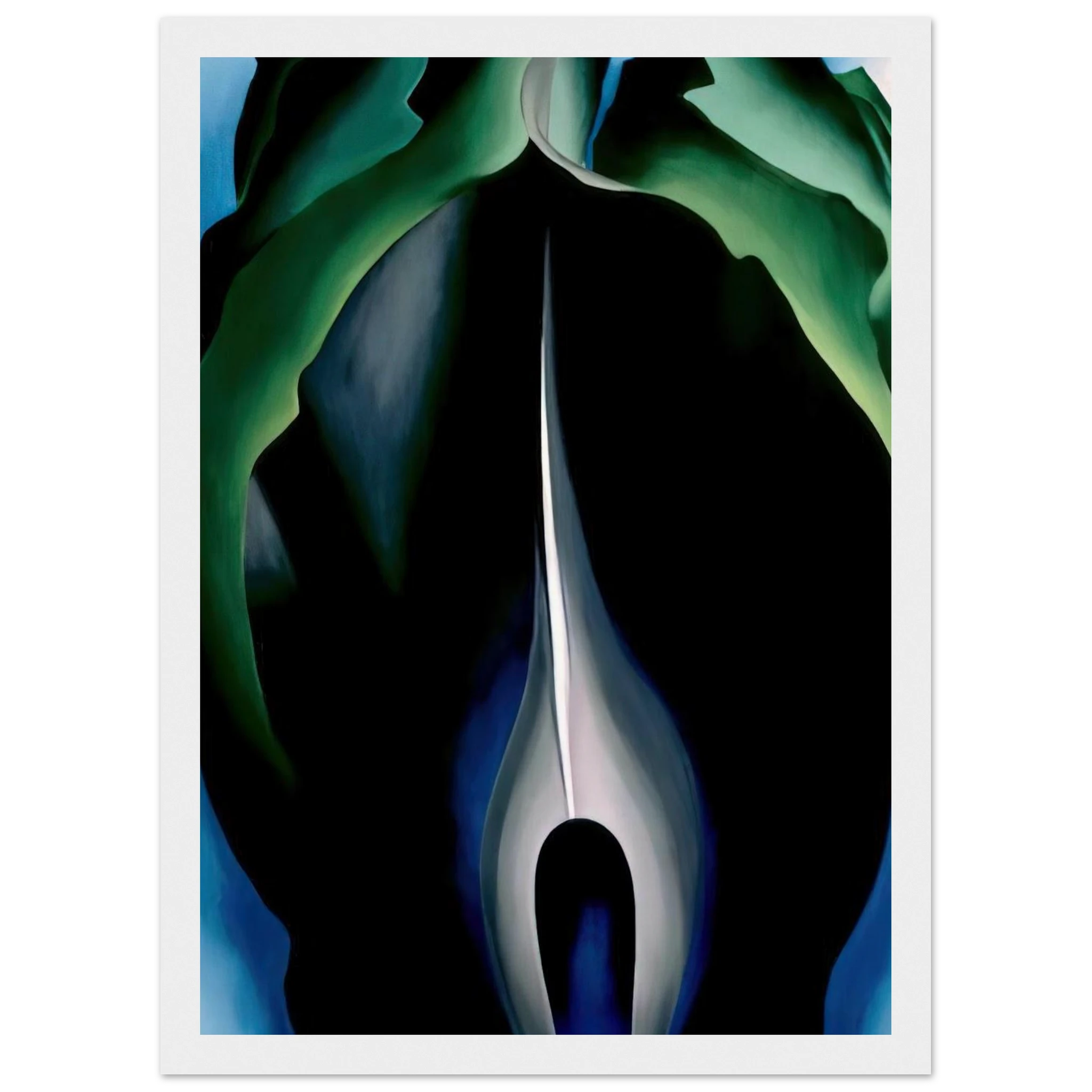 Jack-in-the-Pulpit No. IV Framed Poster | Georgia O'Keeffe Framed Prints Wall Art | Georgia O Keeffe Prints