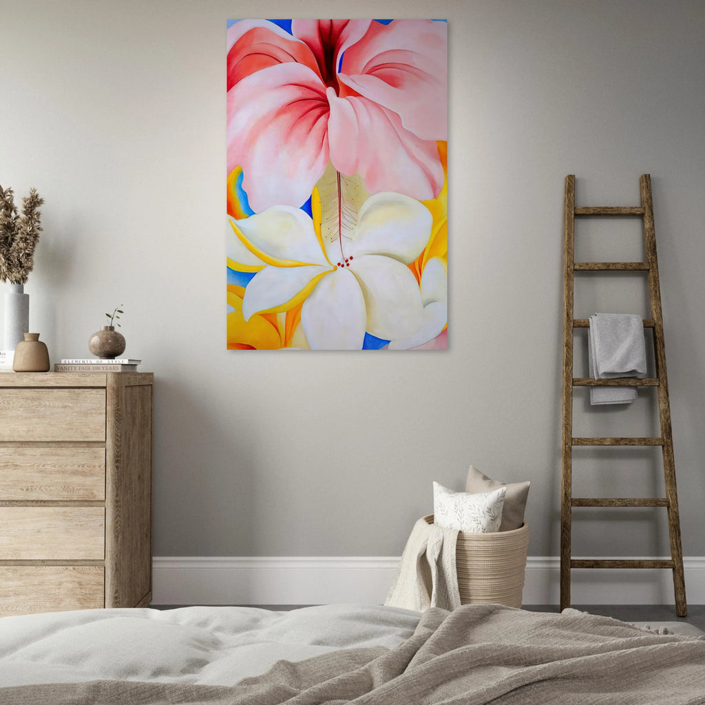Hibiscus with Plumeria Poster | Georgia O'Keeffe Poster | Georgia O Keeffe Prints