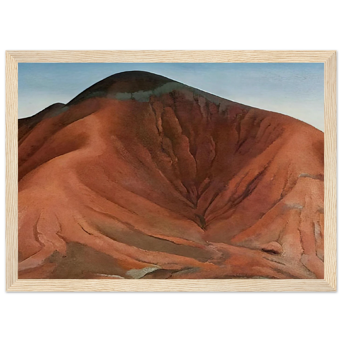 Small Purple Hills Framed Poster | Georgia O'Keeffe Framed Prints Wall Art | Georgia O Keeffe Prints