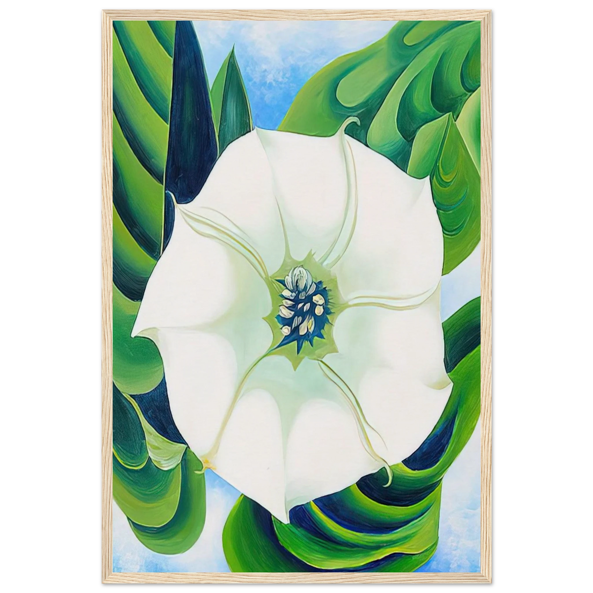Jimson Weed Framed Poster | Georgia O'Keeffe Framed Prints Wall Art | Georgia O Keeffe Prints