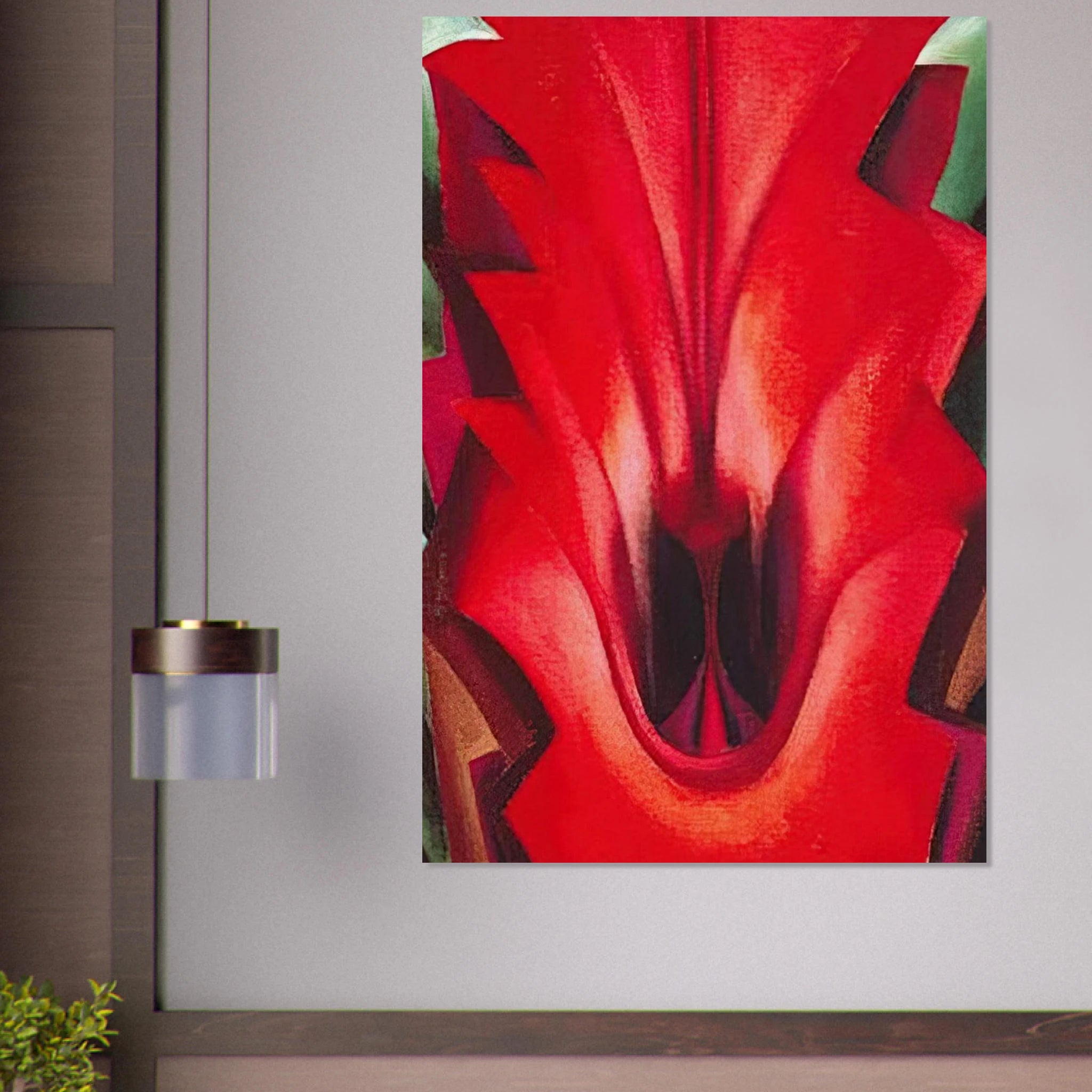Inside Red Canna Poster | Georgia O'Keeffe Poster | Georgia O Keeffe Prints