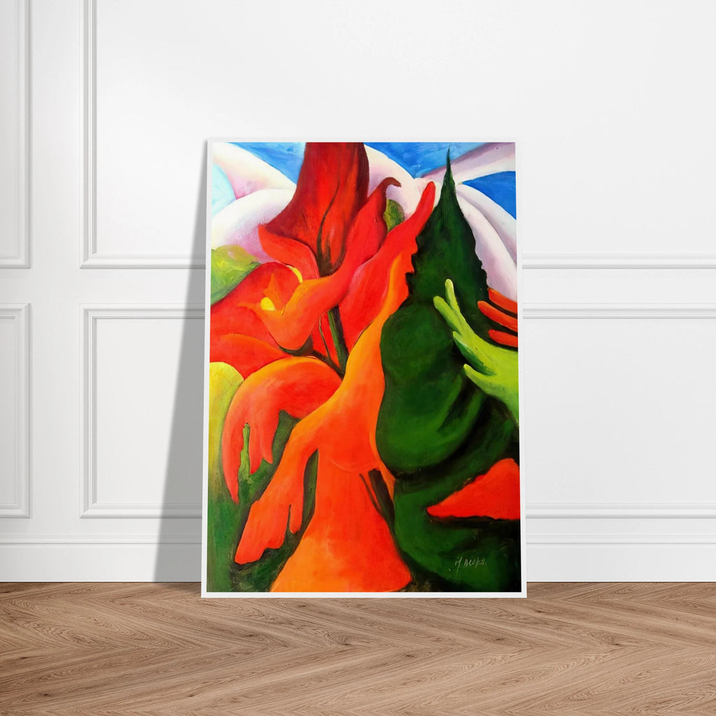 Melting Volcano Framed Poster | Georgia O'Keeffe Framed Prints Wall Art | Georgia O Keeffe Prints