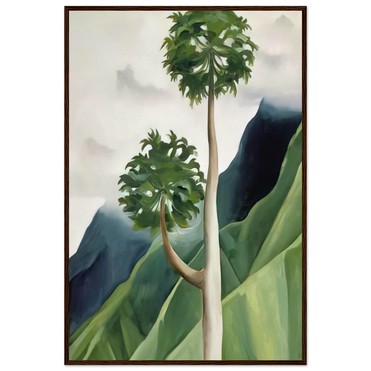 Papaya Tree-Iao Valley Framed Poster | Georgia O'Keeffe Framed Prints Wall Art | Georgia O Keeffe Prints