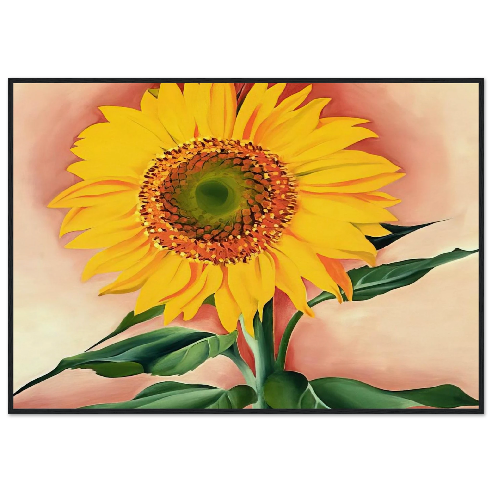 A Sunflower from Maggie Framed Poster | Georgia O'Keeffe Framed Prints Wall Art | Georgia O Keeffe Prints
