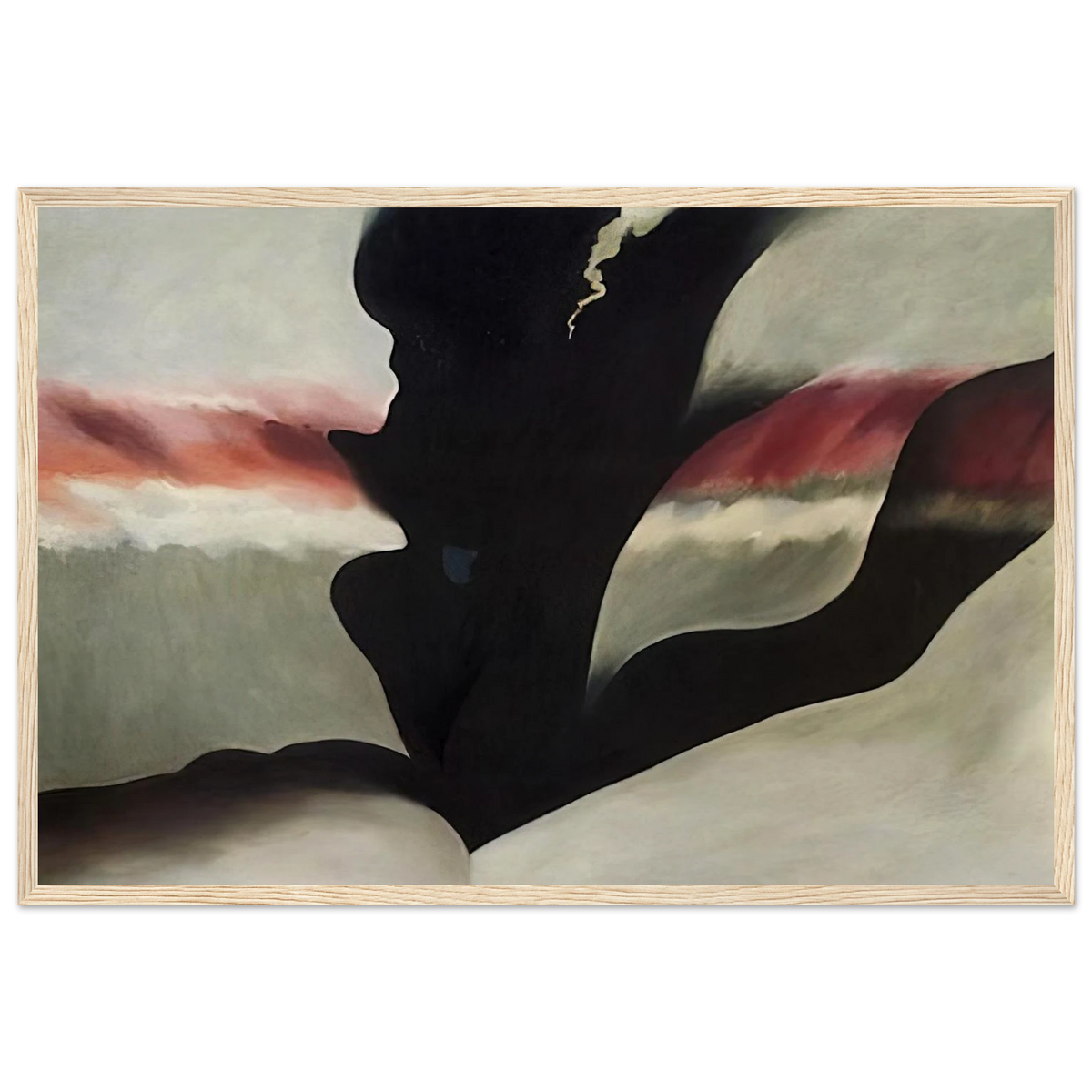 Black Place Green Framed Poster | Georgia O'Keeffe Framed Prints Wall Art | Georgia O Keeffe Prints