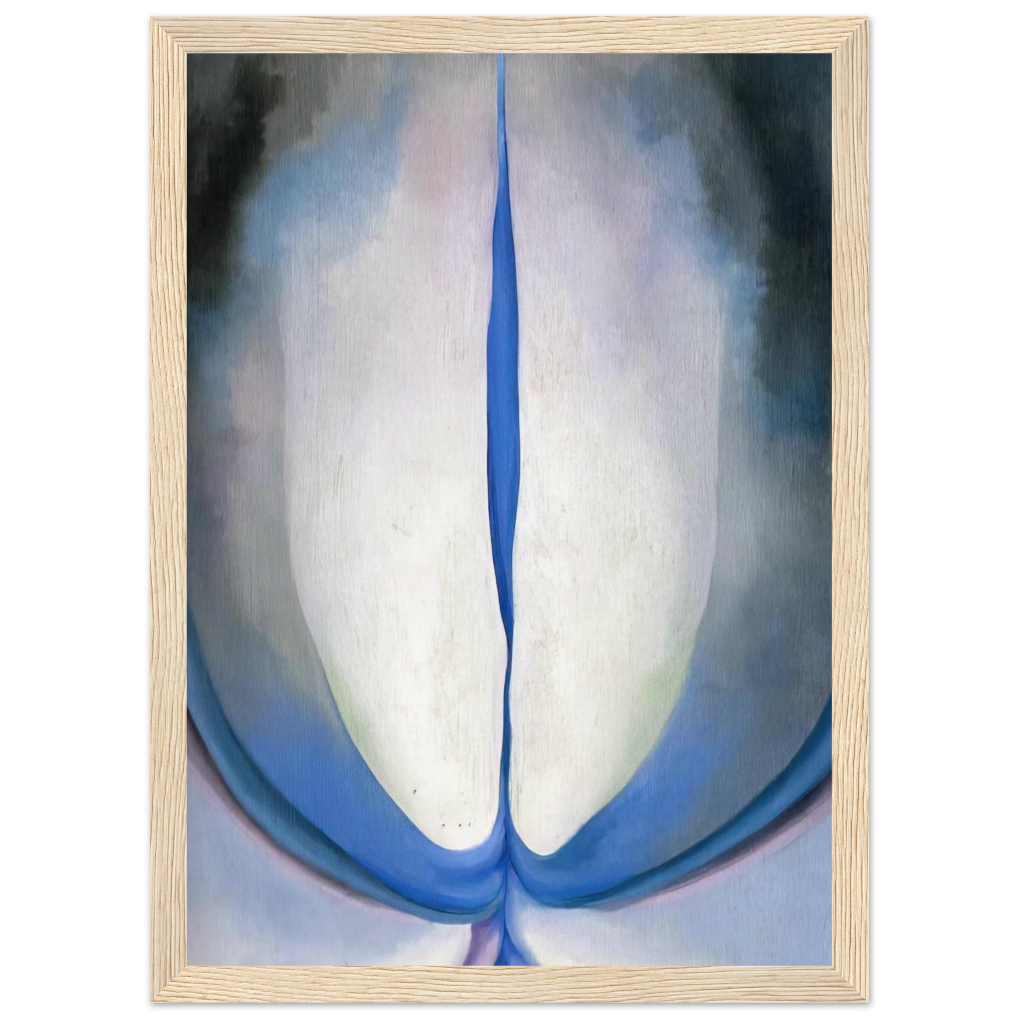 Blue Line Framed Poster | Georgia O'Keeffe Framed Prints Wall Art | Georgia O Keeffe Prints