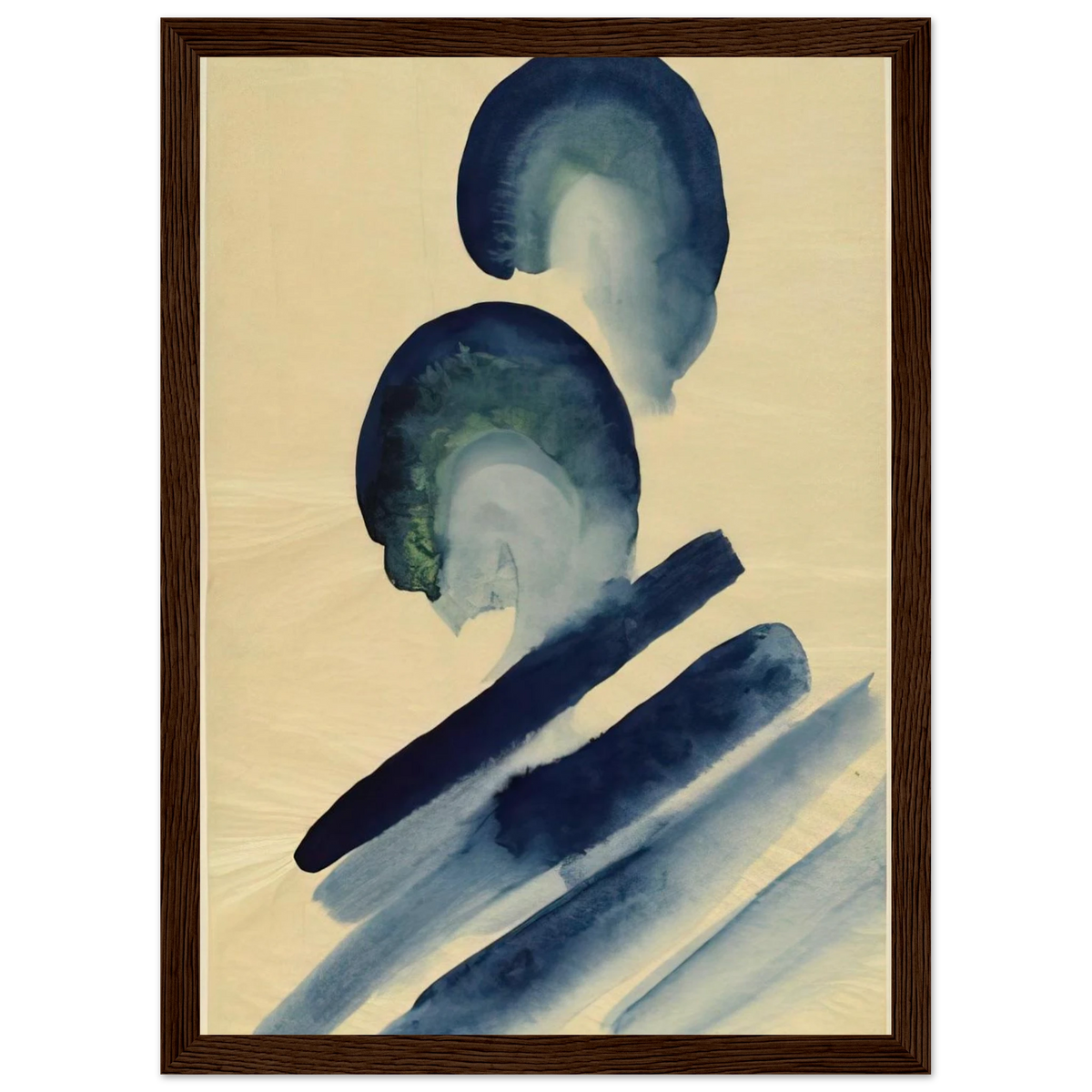 Blue-02 Framed Poster | Georgia O'Keeffe Framed Prints Wall Art | Georgia O Keeffe Prints
