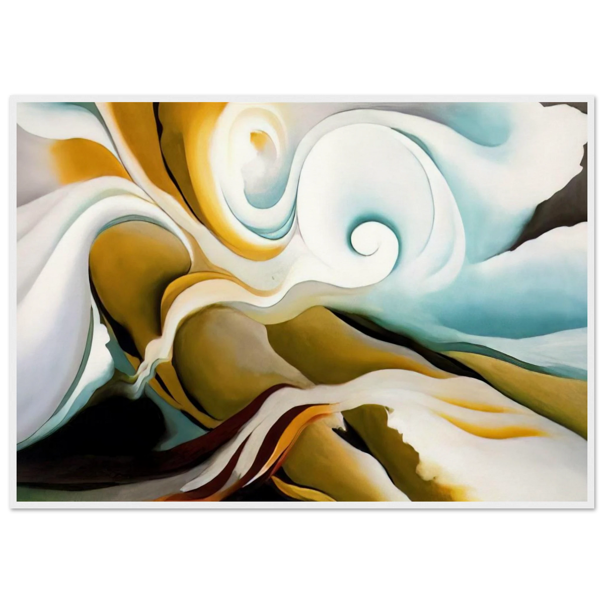 Nature Forms Gasp Framed Poster | Georgia O'Keeffe Framed Prints Wall Art | Georgia O Keeffe Prints