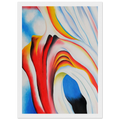 Music Pink and Blue Framed Poster | Georgia O'Keeffe Framed Prints Wall Art | Georgia O Keeffe Prints