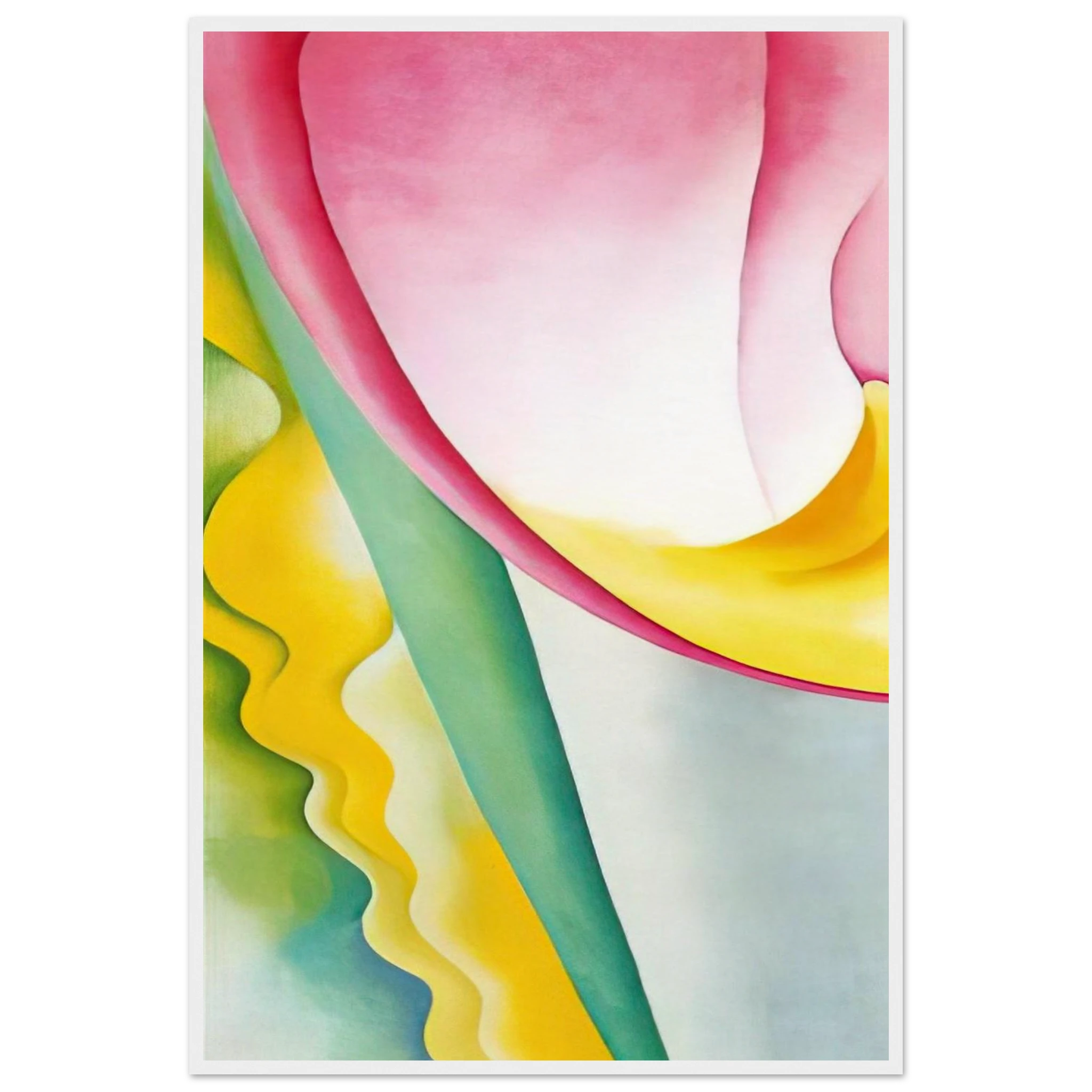 Abstraction No. 77  Tulip  Framed Poster | Georgia O'Keeffe Framed Prints Wall Art | Georgia O Keeffe Prints