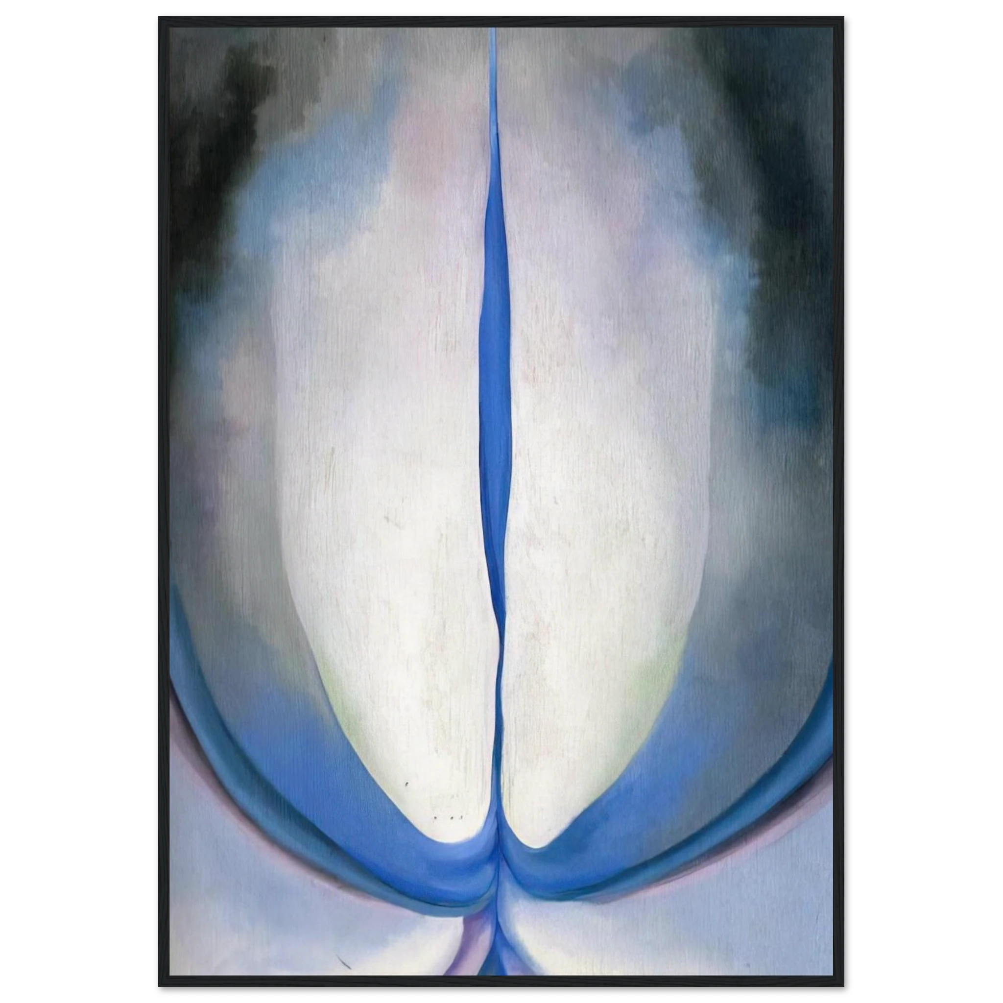 Blue Line Framed Poster | Georgia O'Keeffe Framed Prints Wall Art | Georgia O Keeffe Prints